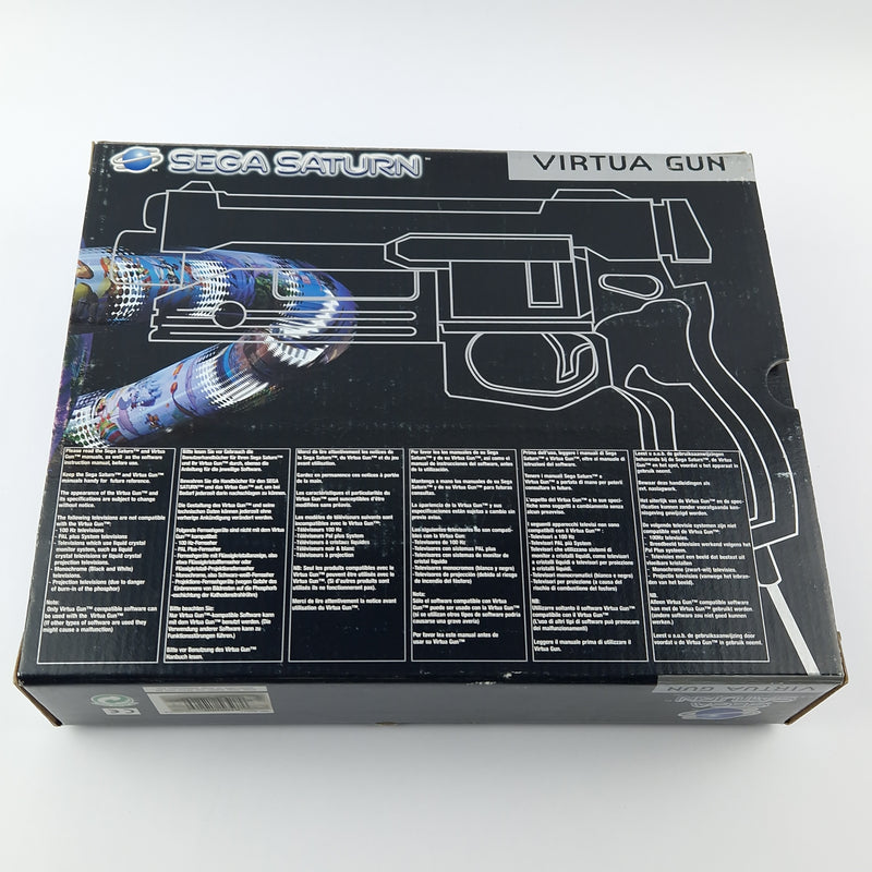 Sega Saturn Zubehör : Virtua Gun Controller Pistole + Virtua Cop - OVP PAL