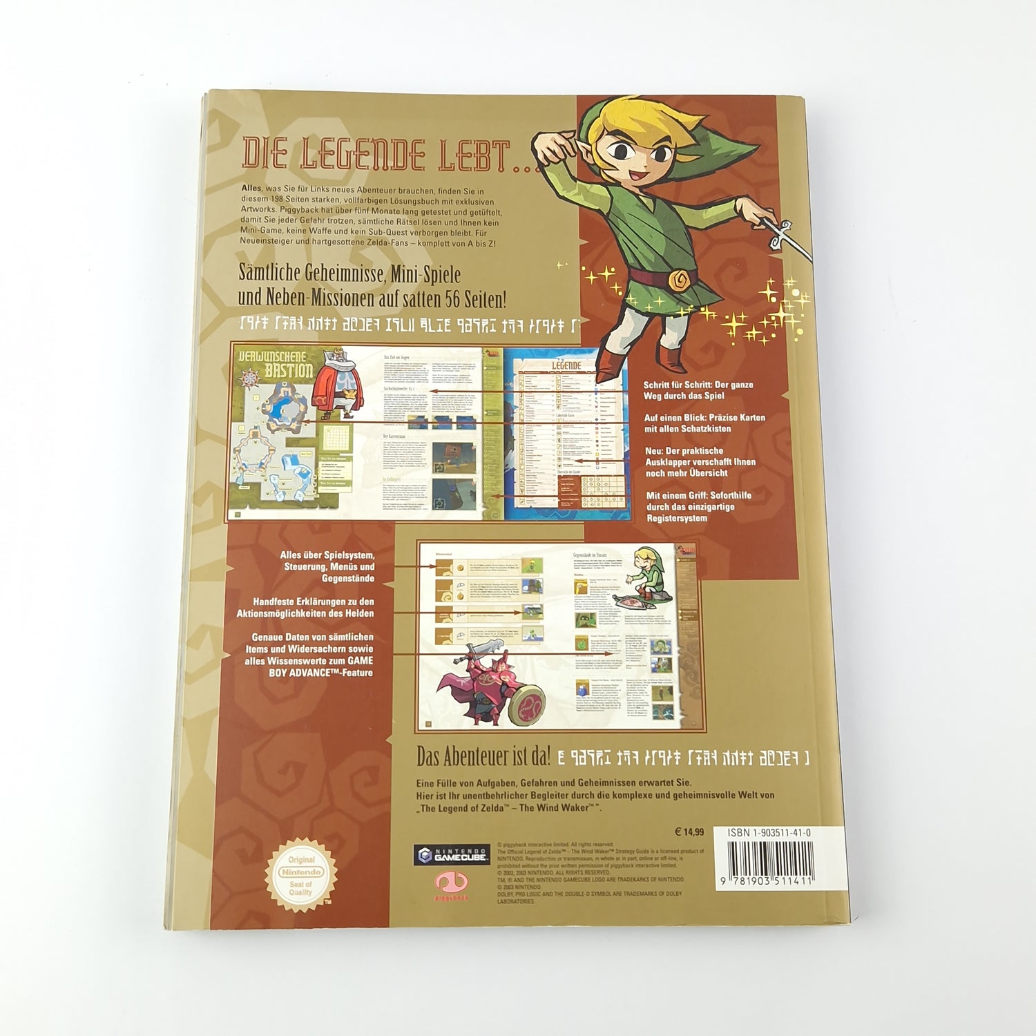 The Legend of Zelda The Windwaker Lösungsbuch / Spieleberater Gamecube