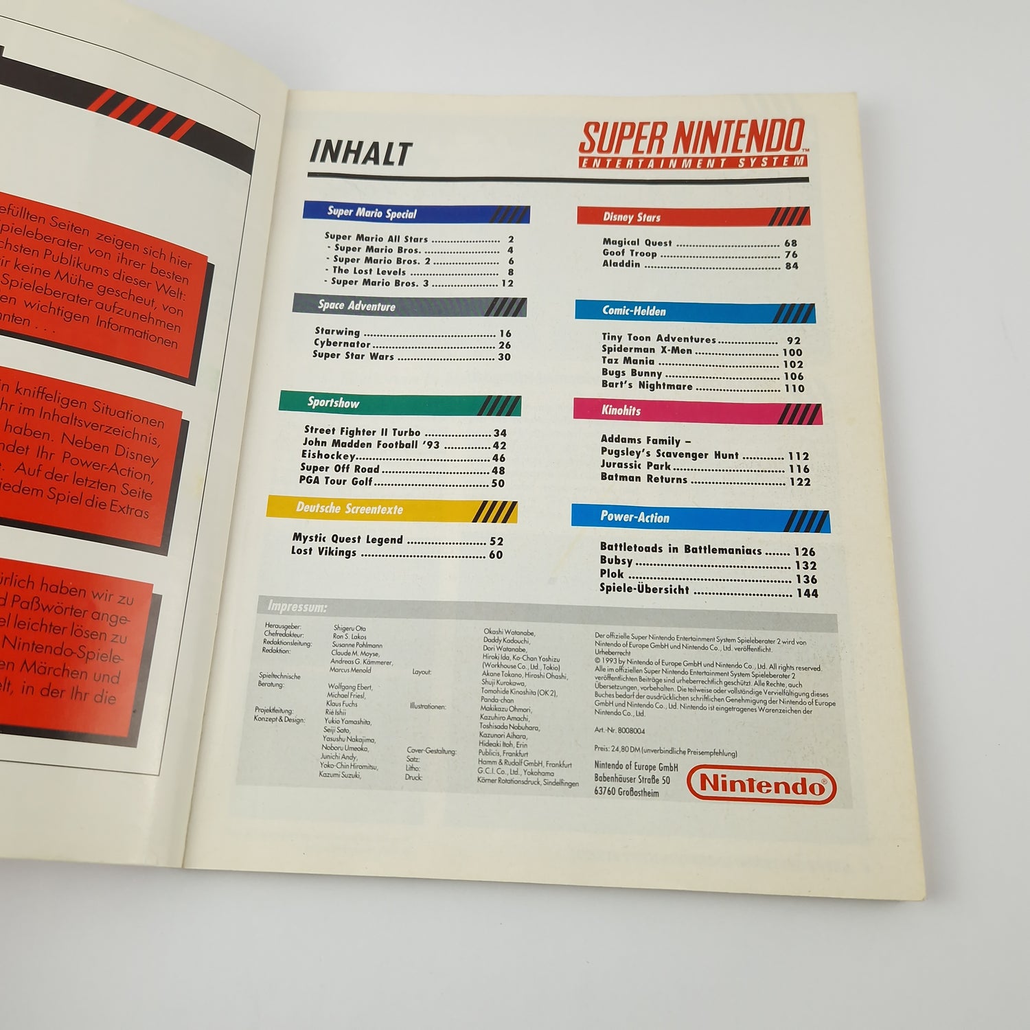 Der offizielle Super Nintendo Spieleberater 2 - Snes Guide Lösungsbuch Book