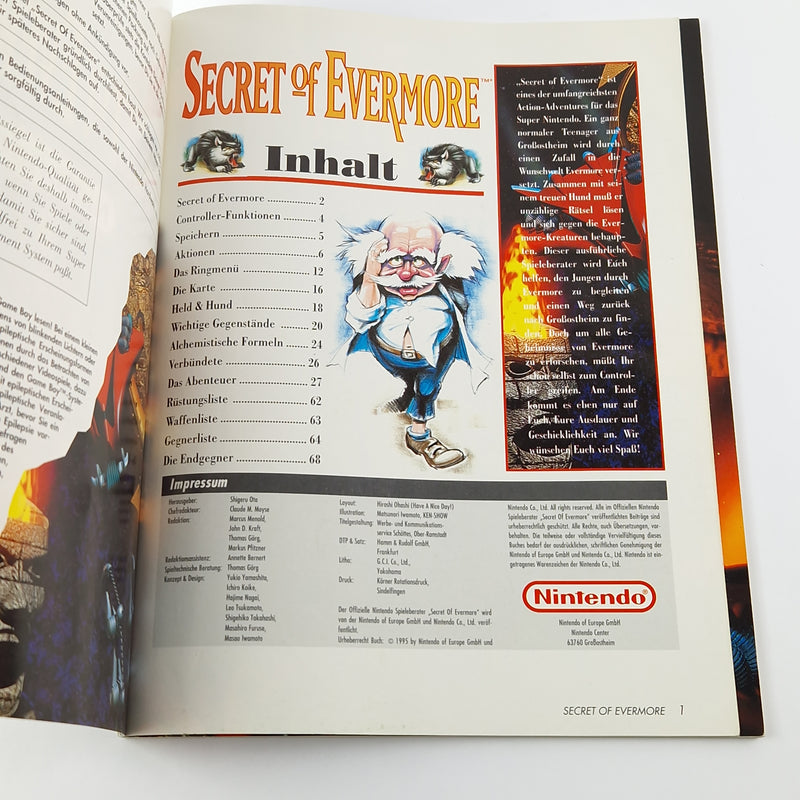 Super Nintendo Spieleberater : Secret of Evermore - SNES Guide RPG Lösungsbuch