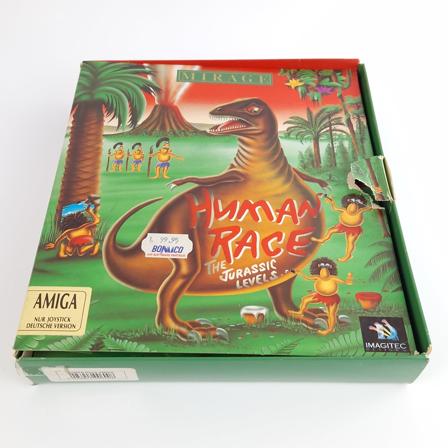 Amiga Spiel : Human Race The Jurassic Levels - Big Box OVP