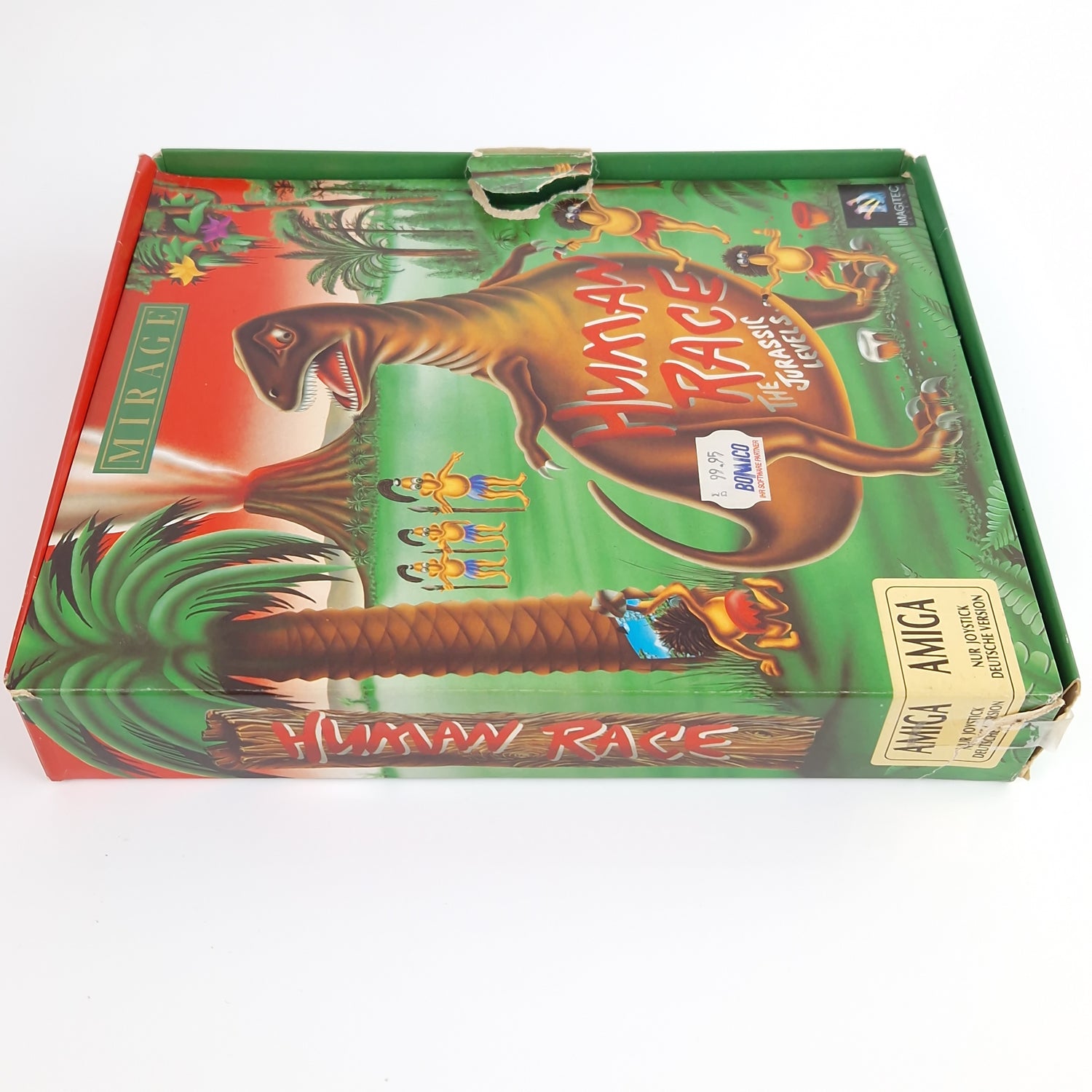 Amiga Spiel : Human Race The Jurassic Levels - Big Box OVP