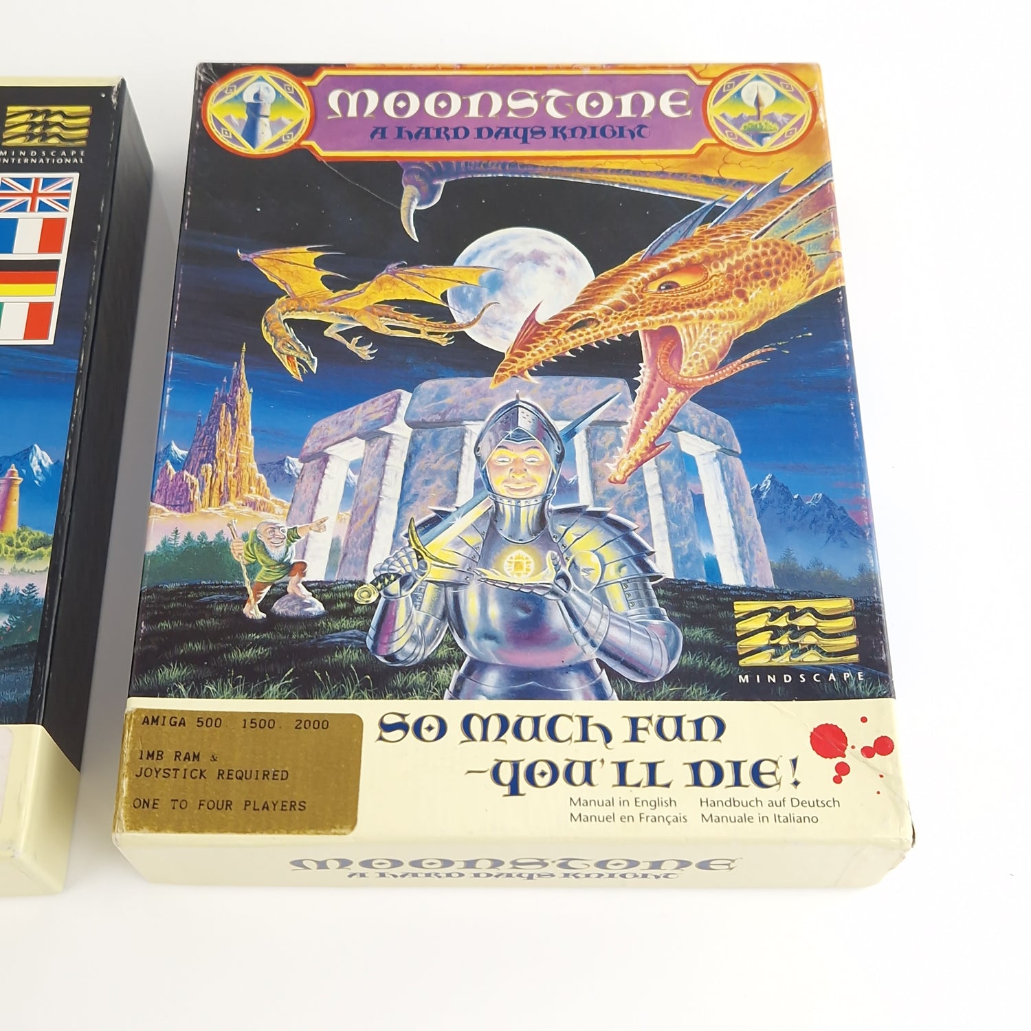 Commodore Amiga Spiel : Moonstone A Hard Days Knight - Big Box OVP Diskette