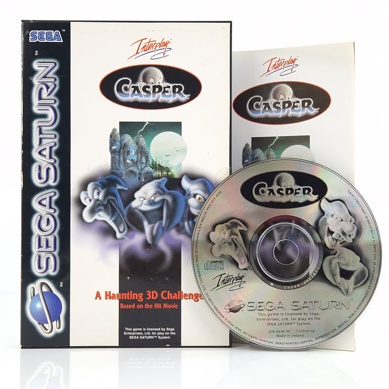 Sega Saturn Spiel : Casper A Haunting 3D Challenge - CD Anleitung OVP | PAL