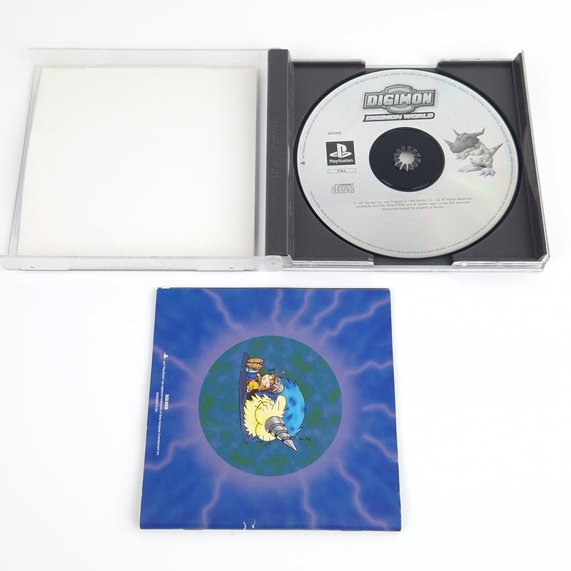 Playstation 1 Spiel : Digimon World + Lösungsbuch - PS1 PSX Spieleberater OVP