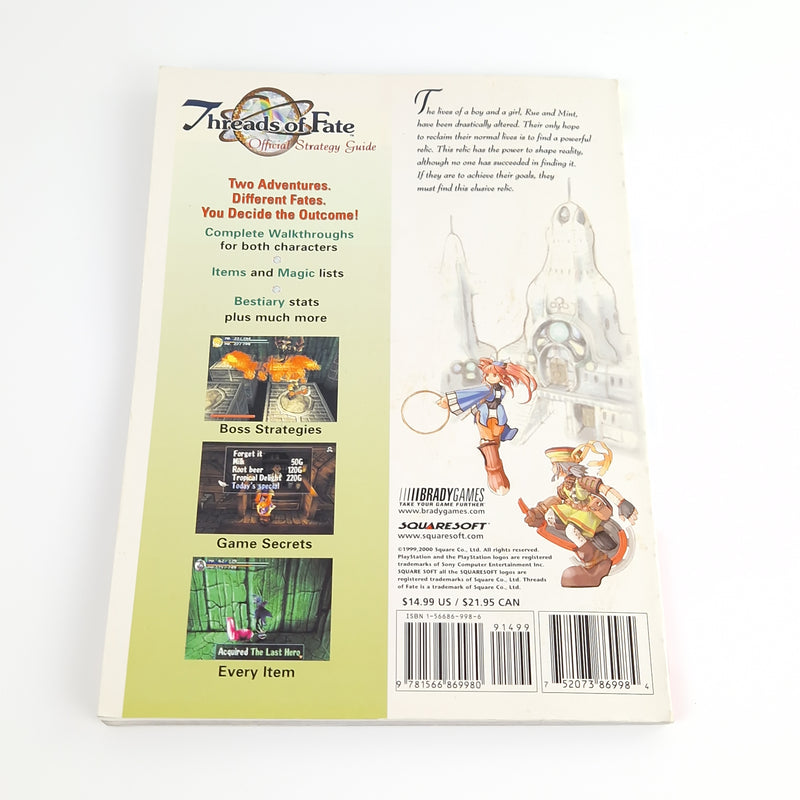 Playstation 1 Spiel : Threads of Fate + Strategy Guide - NTSC-U/C USA OVP PS1