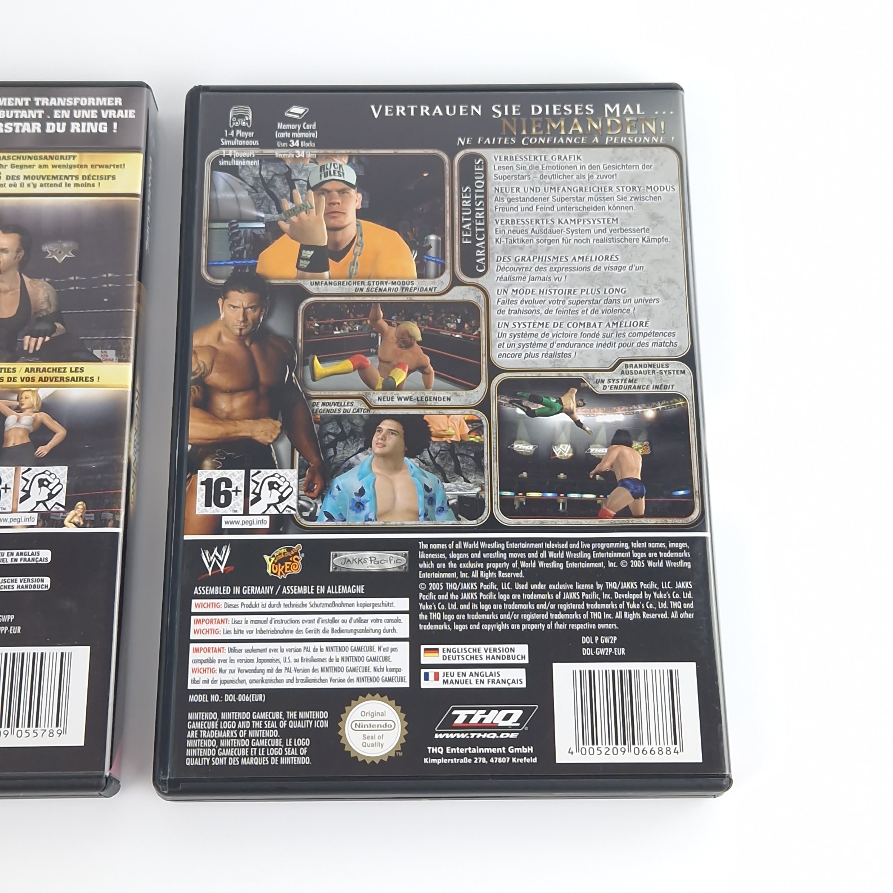 Nintendo Gamecube Spiele : WWE Day of Reckoning 1 u. 2 - Wrestling OVP