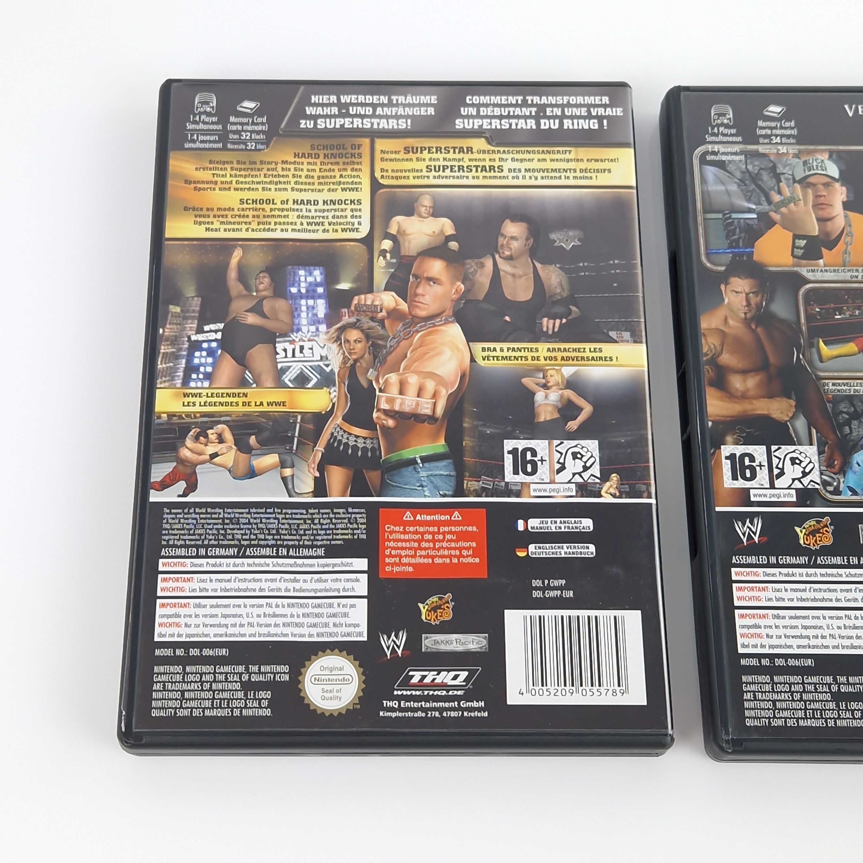 Nintendo Gamecube Spiele : WWE Day of Reckoning 1 u. 2 - Wrestling OVP
