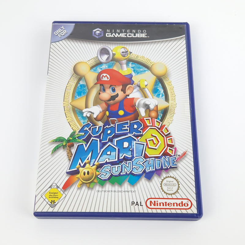 Nintendo Gamecube Spiel : Super Mario Sunshine + Memory Card - CD Anl. OVP PAL