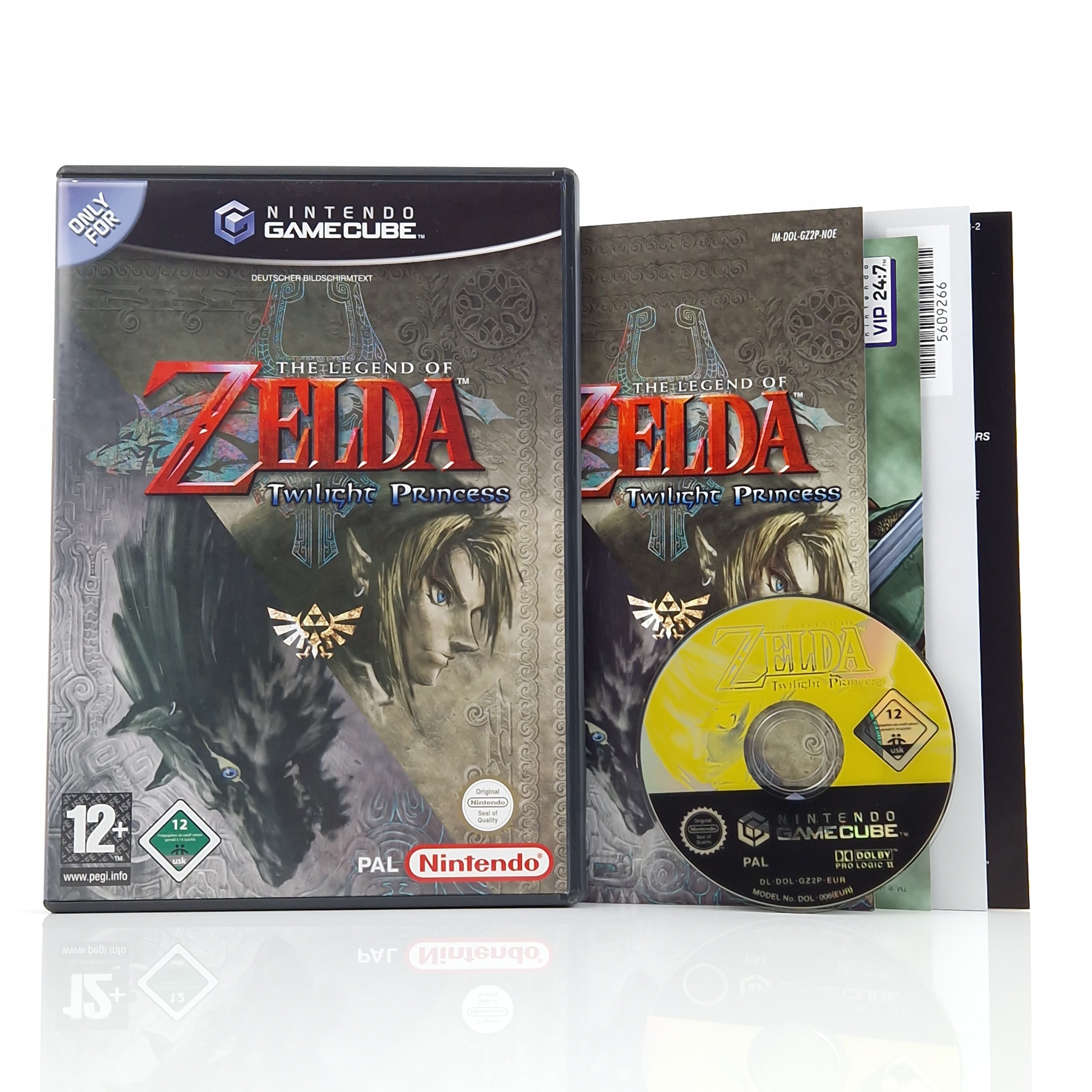 Nintendo Gamecube Spiel : Zelda Twilight Princess - CD Anl. OVP PAL