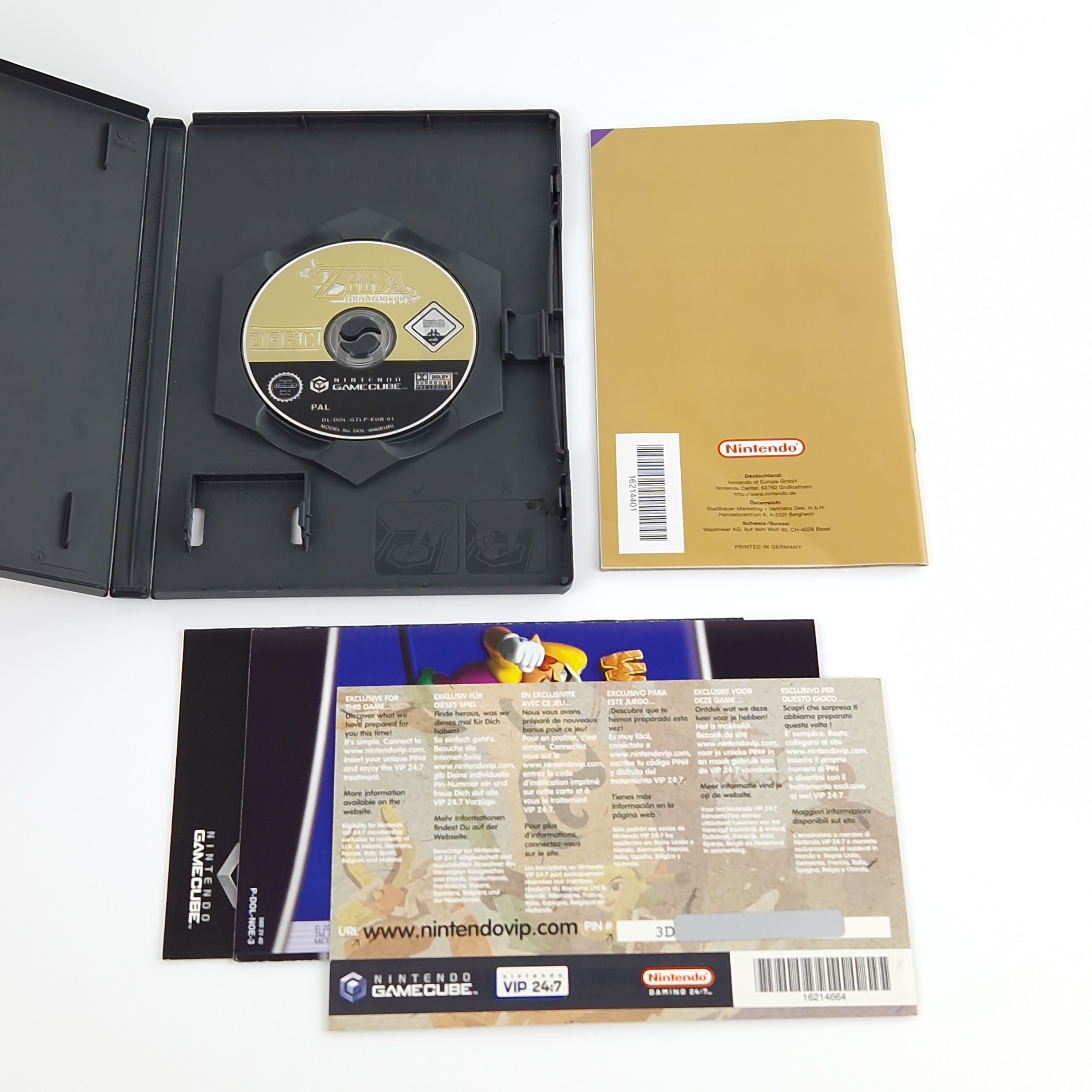 Nintendo Gamecube Spiel : Zelda The Windwaker - CD Anleitung OVP | PAL GC