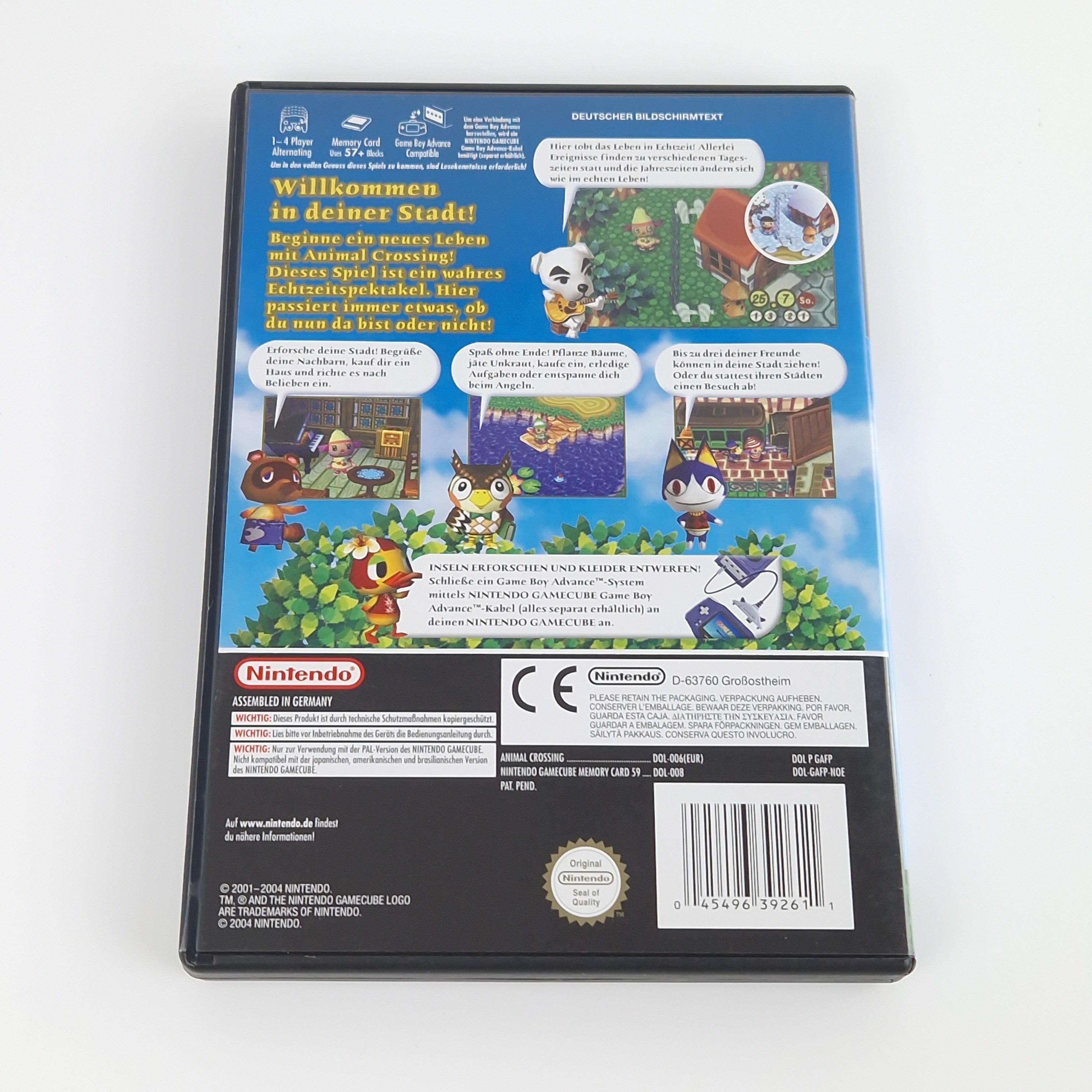 Nintendo Gamecube Spiel : Animal Crossing + Memory Card - CD Anleitung OVP | PAL