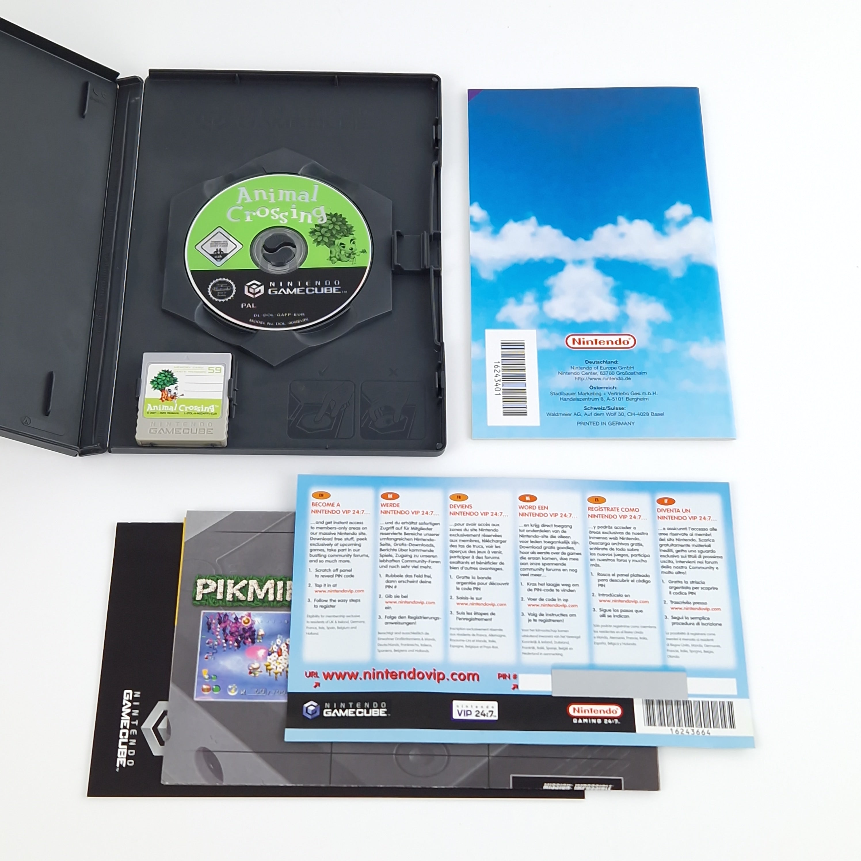 Nintendo Gamecube Spiel : Animal Crossing + Memory Card - CD Anleitung OVP | PAL