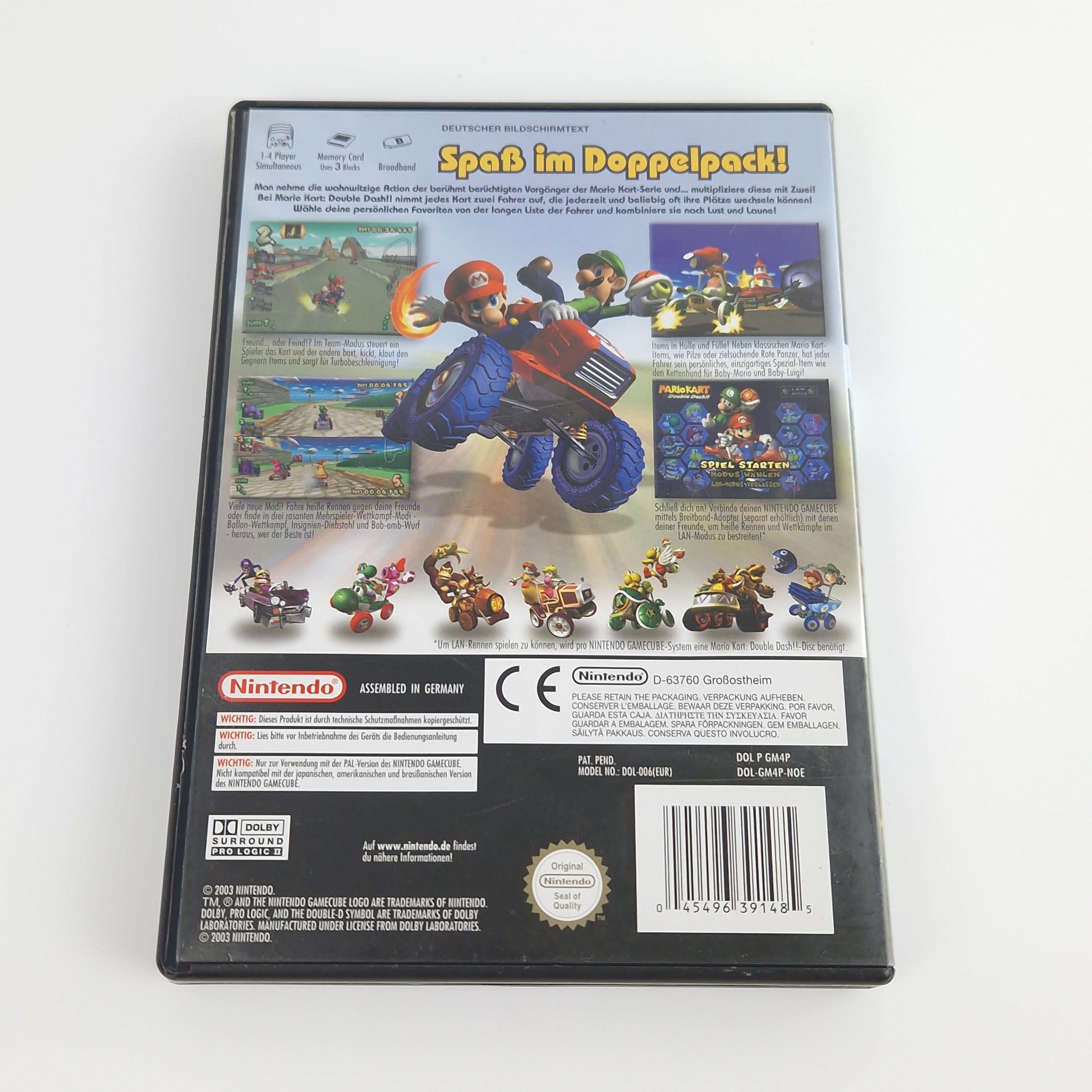 Nintendo Gamecube Spiel : Mario Kart Double Dash - CD Anleitung OVP | PAL