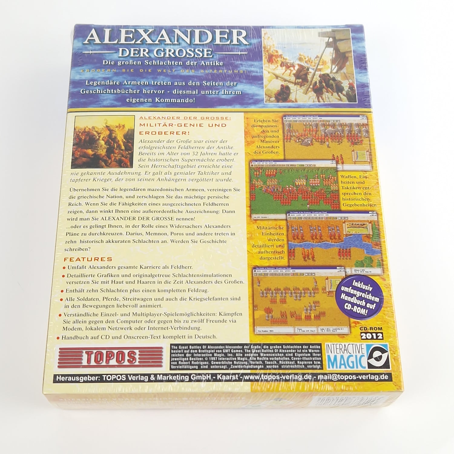 PC Spiel : Alexander Der Grosse - Computer CD-ROM OVP BOX NEU NEW SEALED