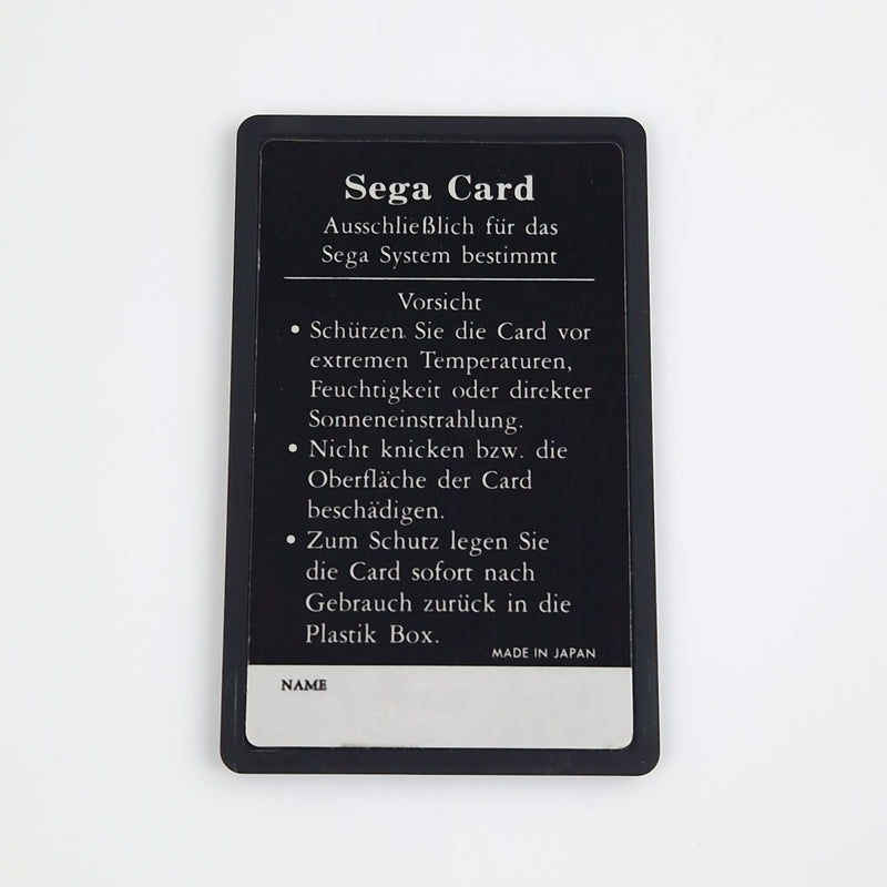 Sega Master System Spiel : Bank Panic Die Sega Card - Modul Anleitung OVP PAL