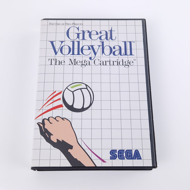 Sega Master System Spiel : Great Volleyball - Modul OVP Anleitung PAL MS