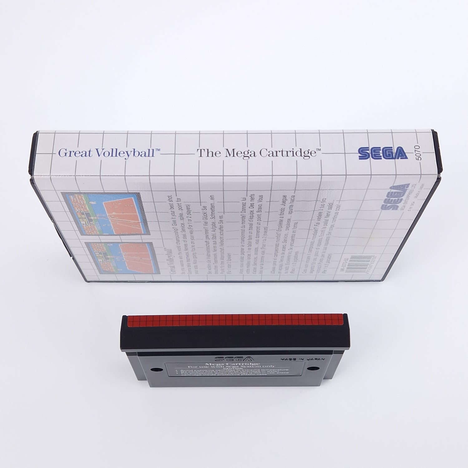 Sega Master System Spiel : Great Volleyball - Modul OVP Anleitung PAL MS