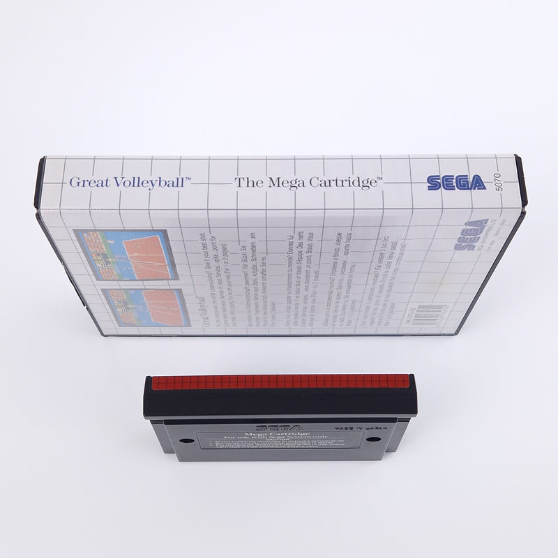 Sega Master System Spiel : Great Volleyball - Modul OVP Anleitung PAL MS