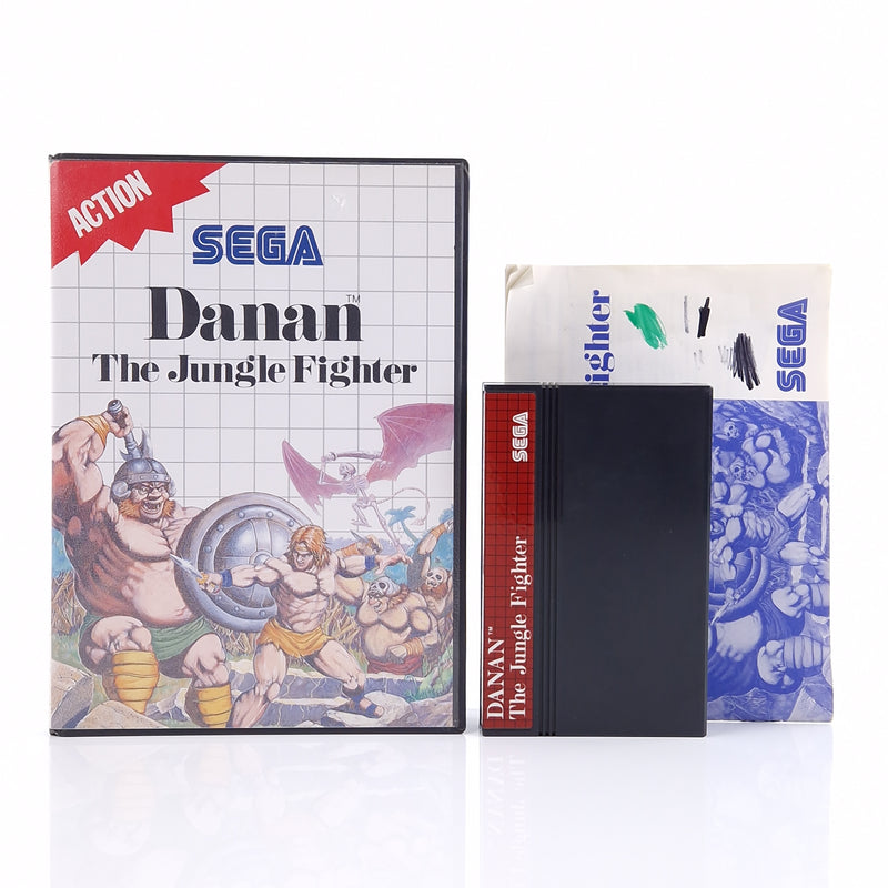 Sega Master System Spiel : Danan The Jungle Fighter - Modul OVP Anleitung PAL