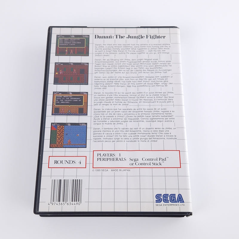 Sega Master System Spiel : Danan The Jungle Fighter - Modul OVP Anleitung PAL