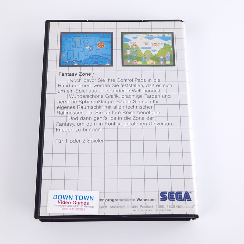 Sega Master System Spiel : Fantasy Zone - Modul OVP Anleitung PAL MS