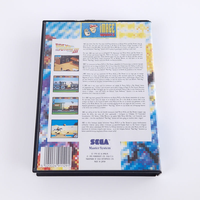 Sega Master System Spiel : Back to the Future III - Modul Anleitung OVP | PAL MS