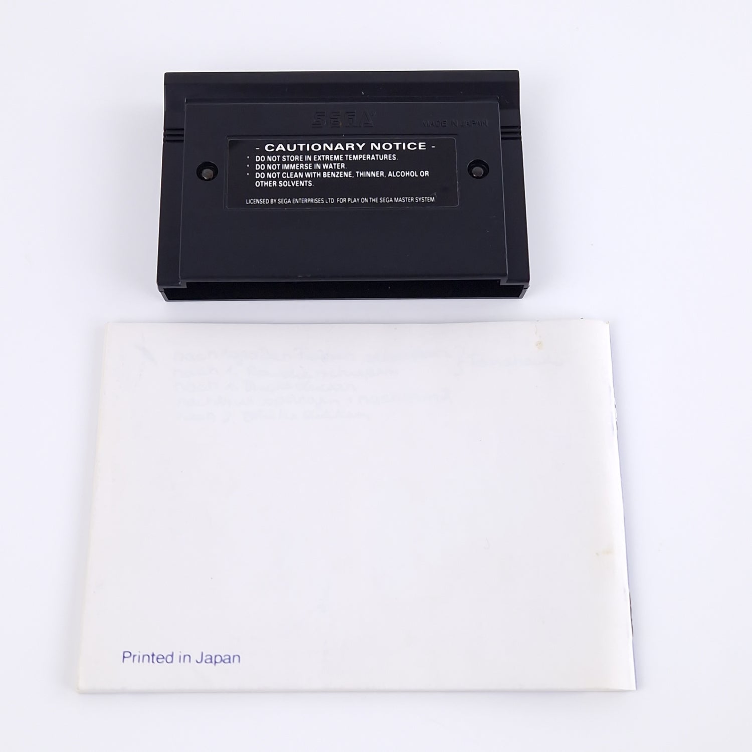 Sega Master System Spiel : Back to the Future III - Modul Anleitung OVP | PAL MS