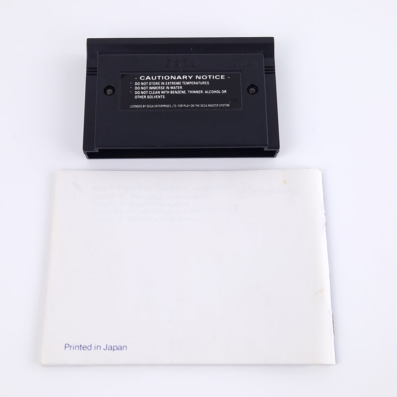 Sega Master System Spiel : Back to the Future III - Modul Anleitung OVP | PAL MS