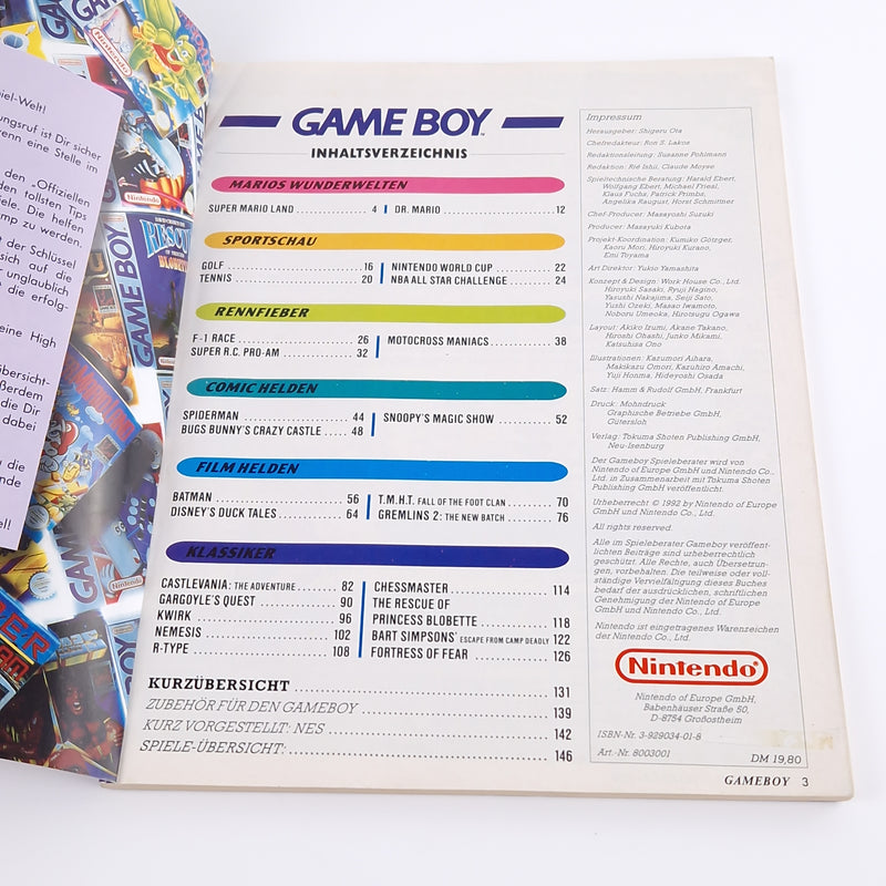 Der offizielle Nintendo Gameboy Spieleberater  - Game Boy Lösungsbuch Guide Book