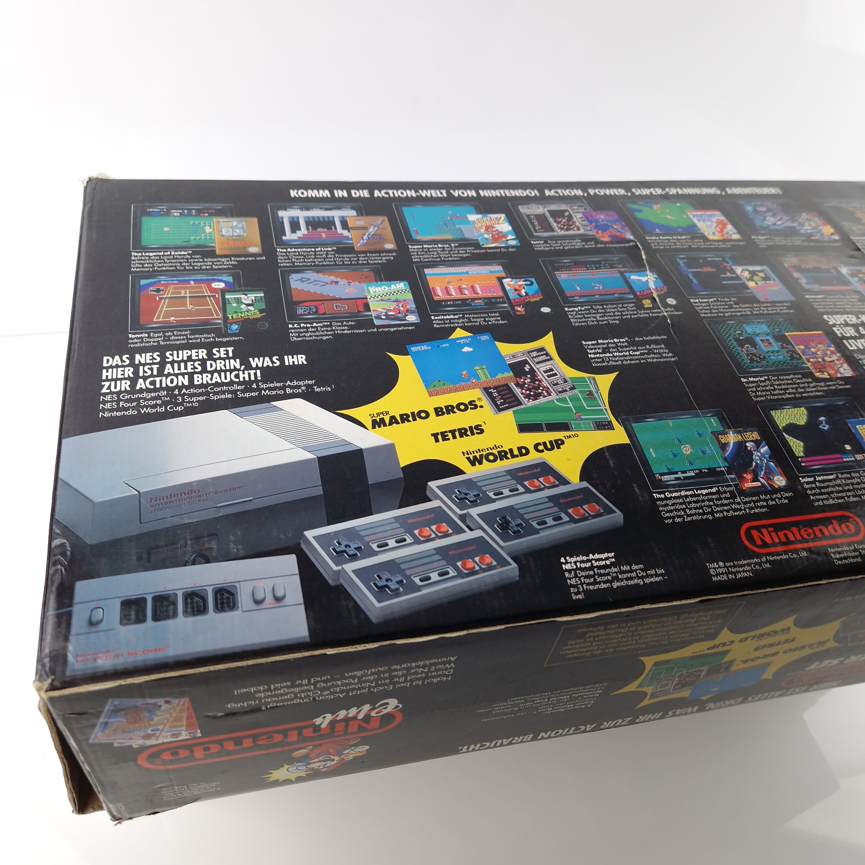 Nintendo NES Konsole : Super Set 4 Players Bundle - OVP defekt unvollständig