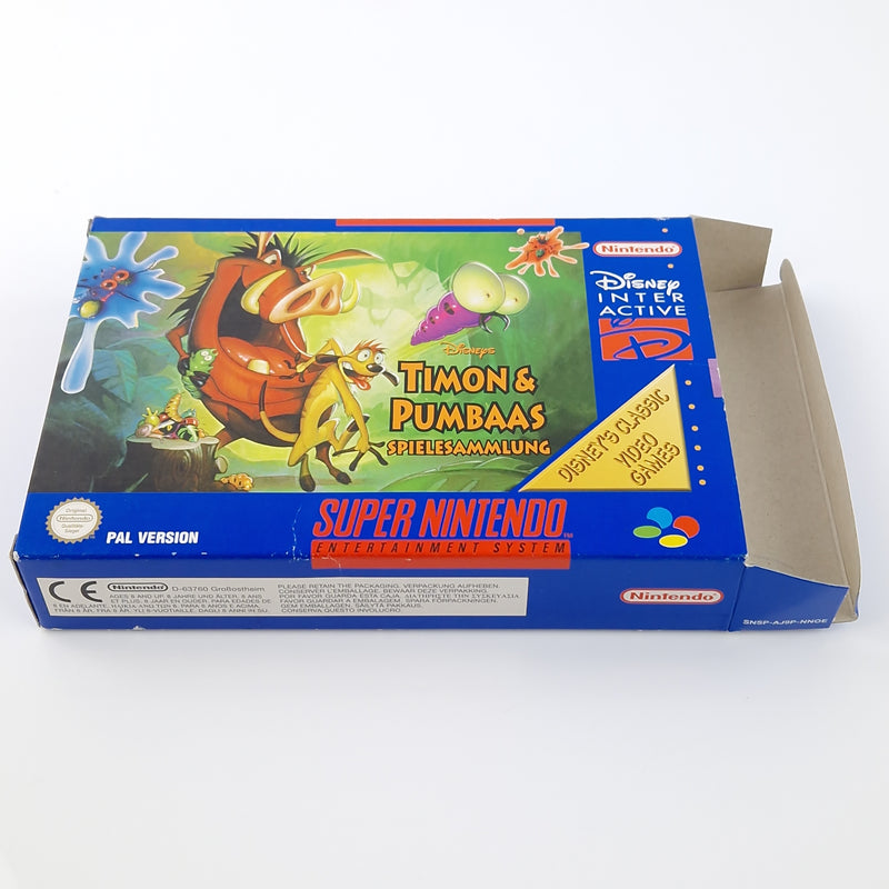 Super Nintendo Spiel : Disneys Timon & Pumbaas Spielesammlung - SNES OVP PAL