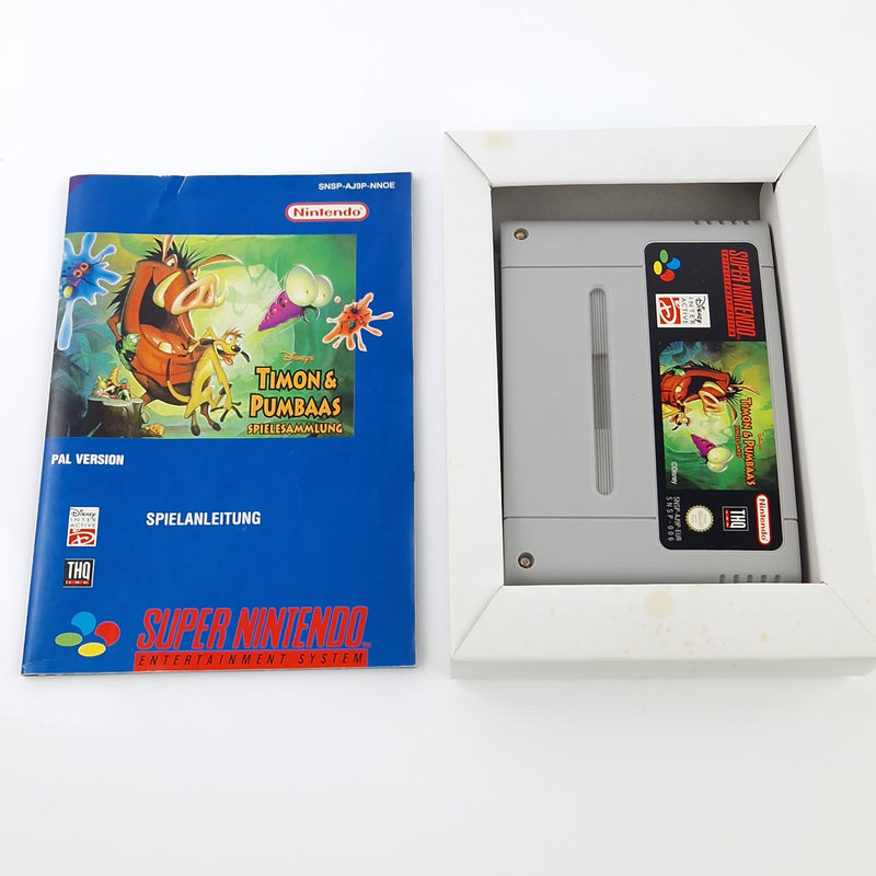 Super Nintendo Spiel : Disneys Timon & Pumbaas Spielesammlung - SNES OVP PAL