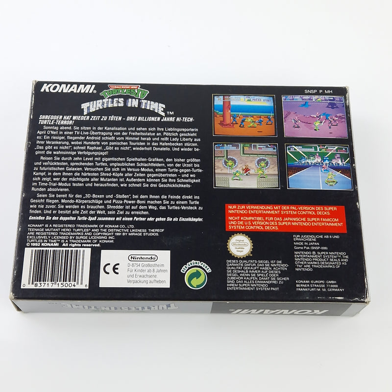 Super Nintendo Spiel : Turtles IV Turtles in Time - SNES Modul OVP PAL NOE