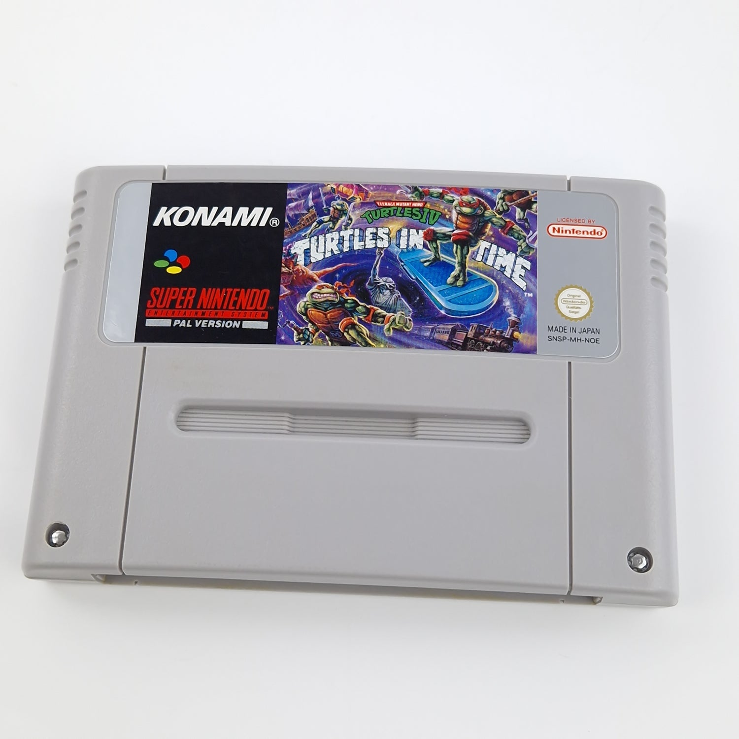 Super Nintendo Spiel : Turtles IV Turtles in Time - SNES Modul OVP PAL NOE
