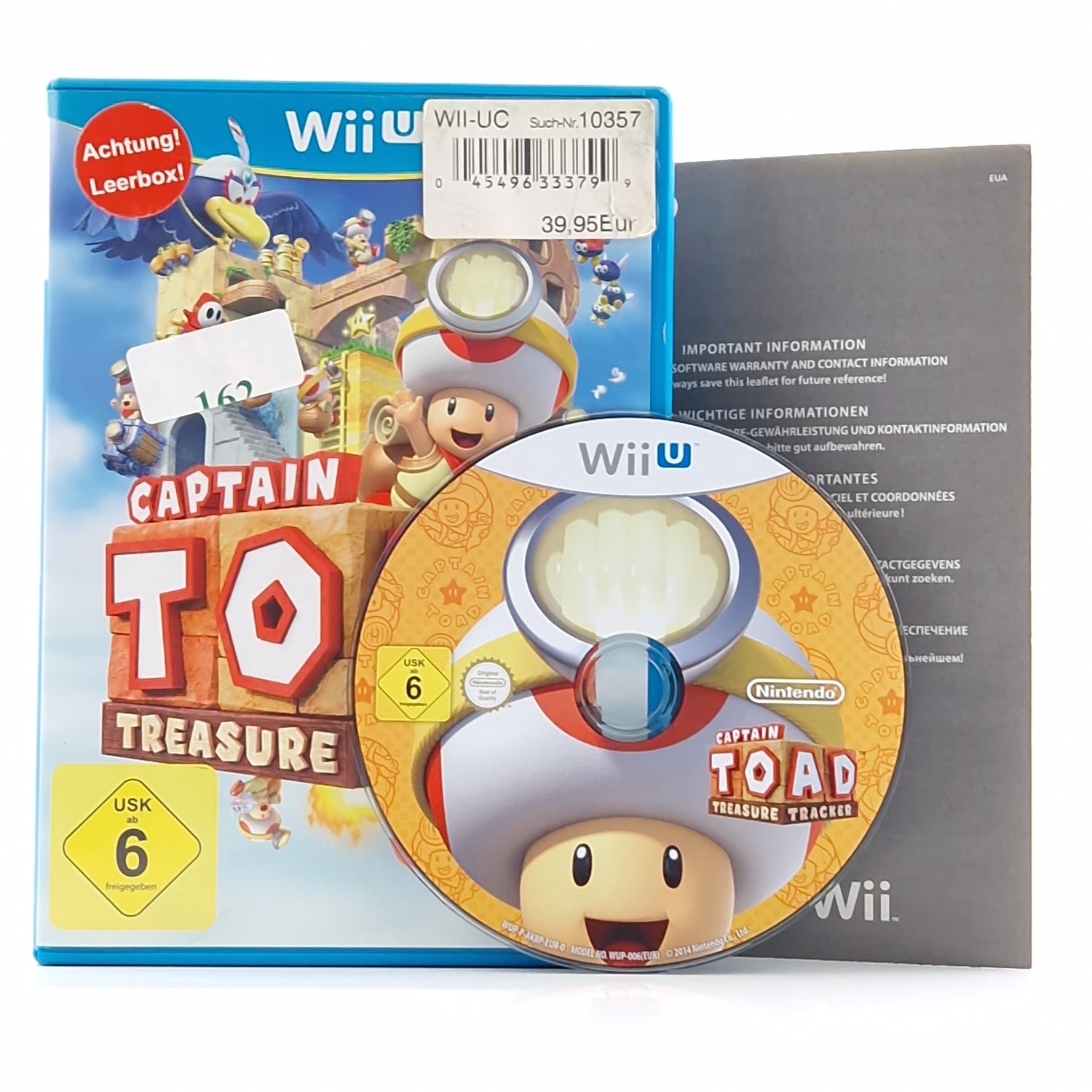 Nintendo Wii U Spiel : Captain Toad Treasure Tracker - CD Anleitung OVP