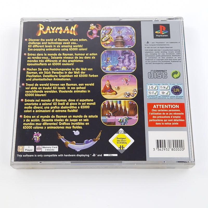 Playstation 1 Spiel : Rayman - Sony PS1 PSX | CD Anleitung Platinum OVP PAL