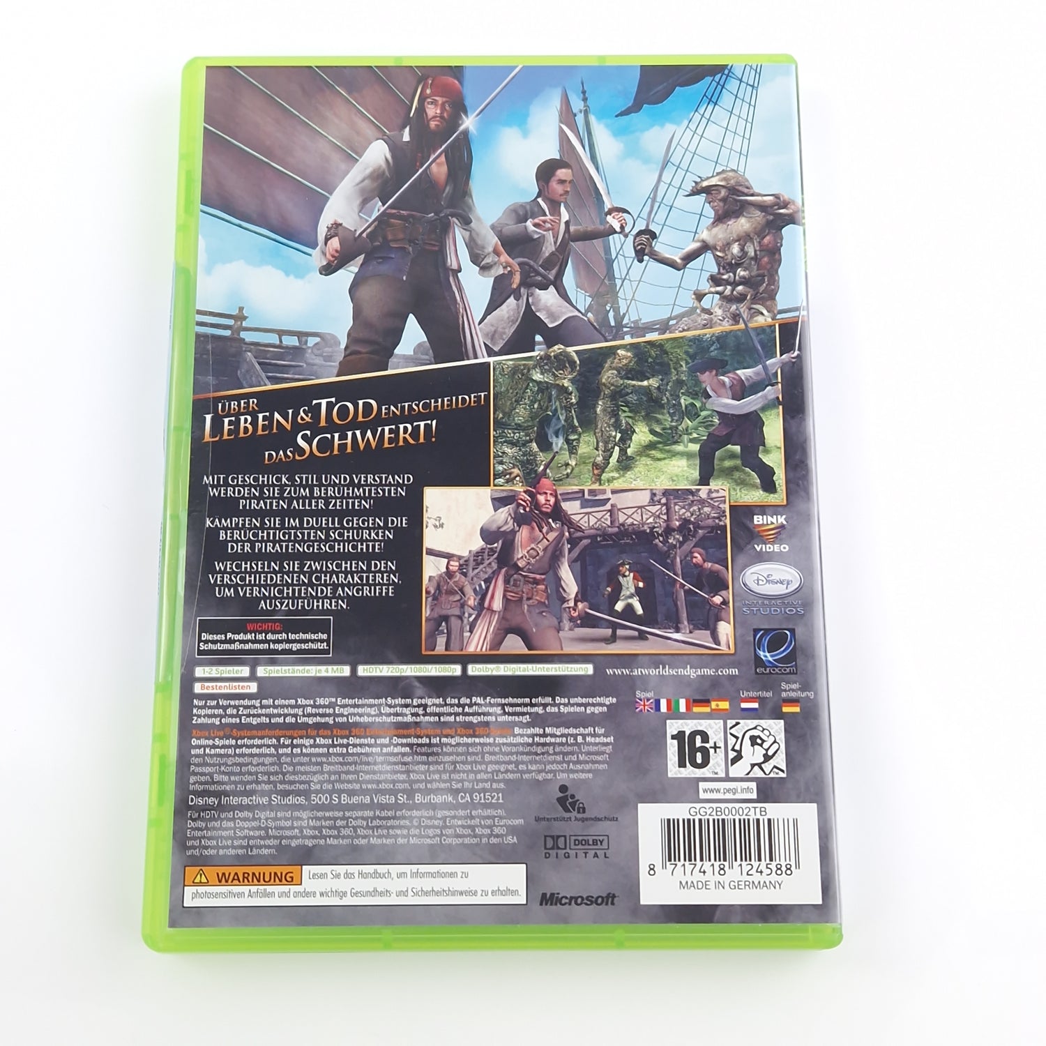 Xbox 360 Spiel : Disney Pirates of the Caribbean - CD Anleitung OVP PAL