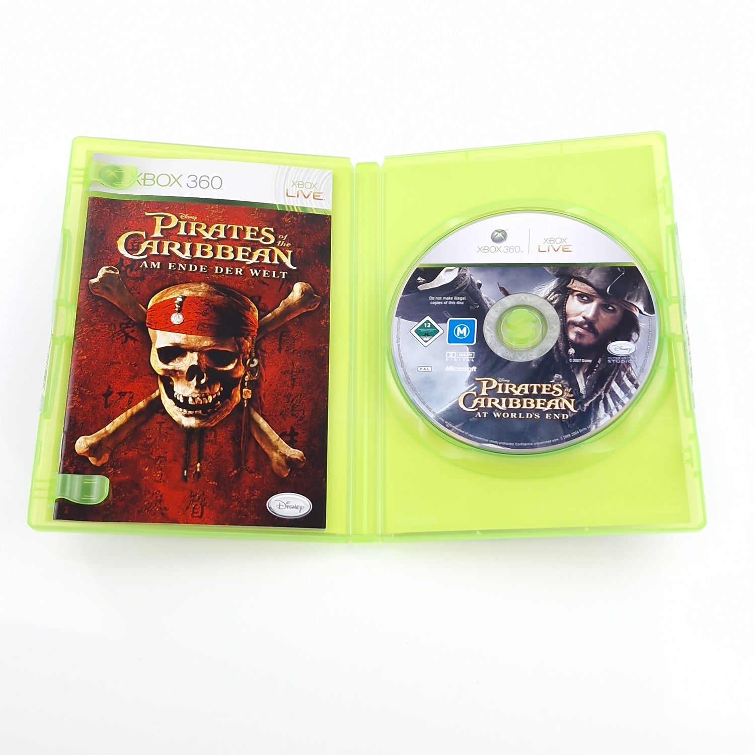 Xbox 360 Spiel : Disney Pirates of the Caribbean - CD Anleitung OVP PAL