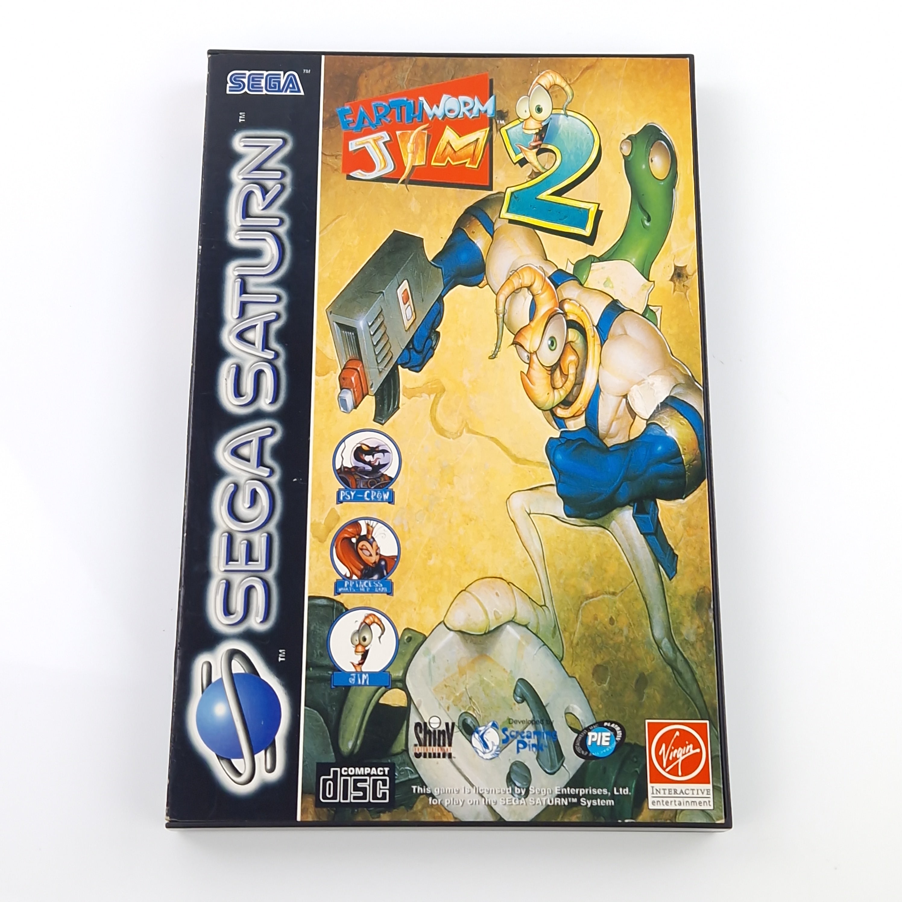 Sega Saturn Spiel – Earthworm Jim 2 OVP PAL