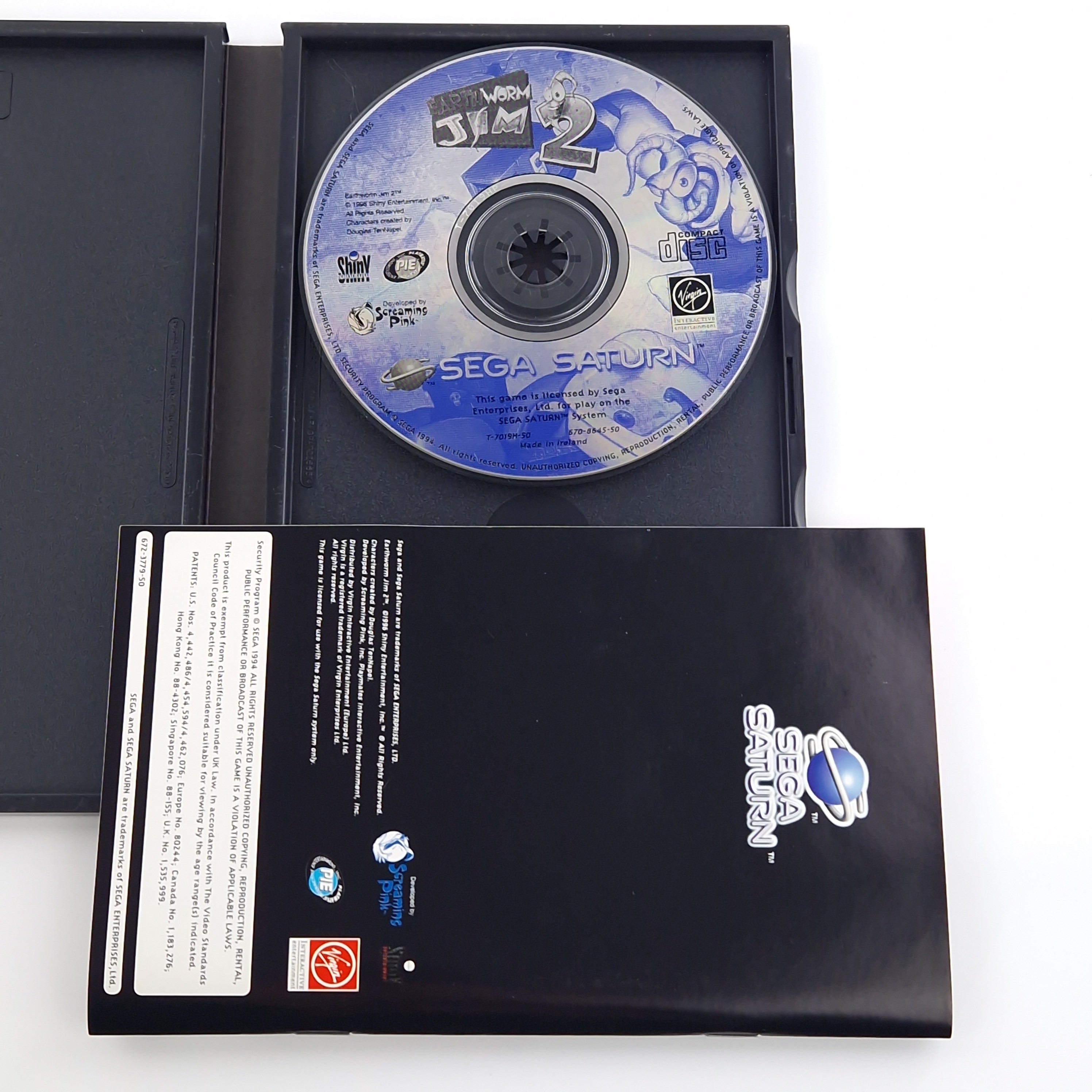 Sega Saturn Spiel – Earthworm Jim 2 OVP PAL