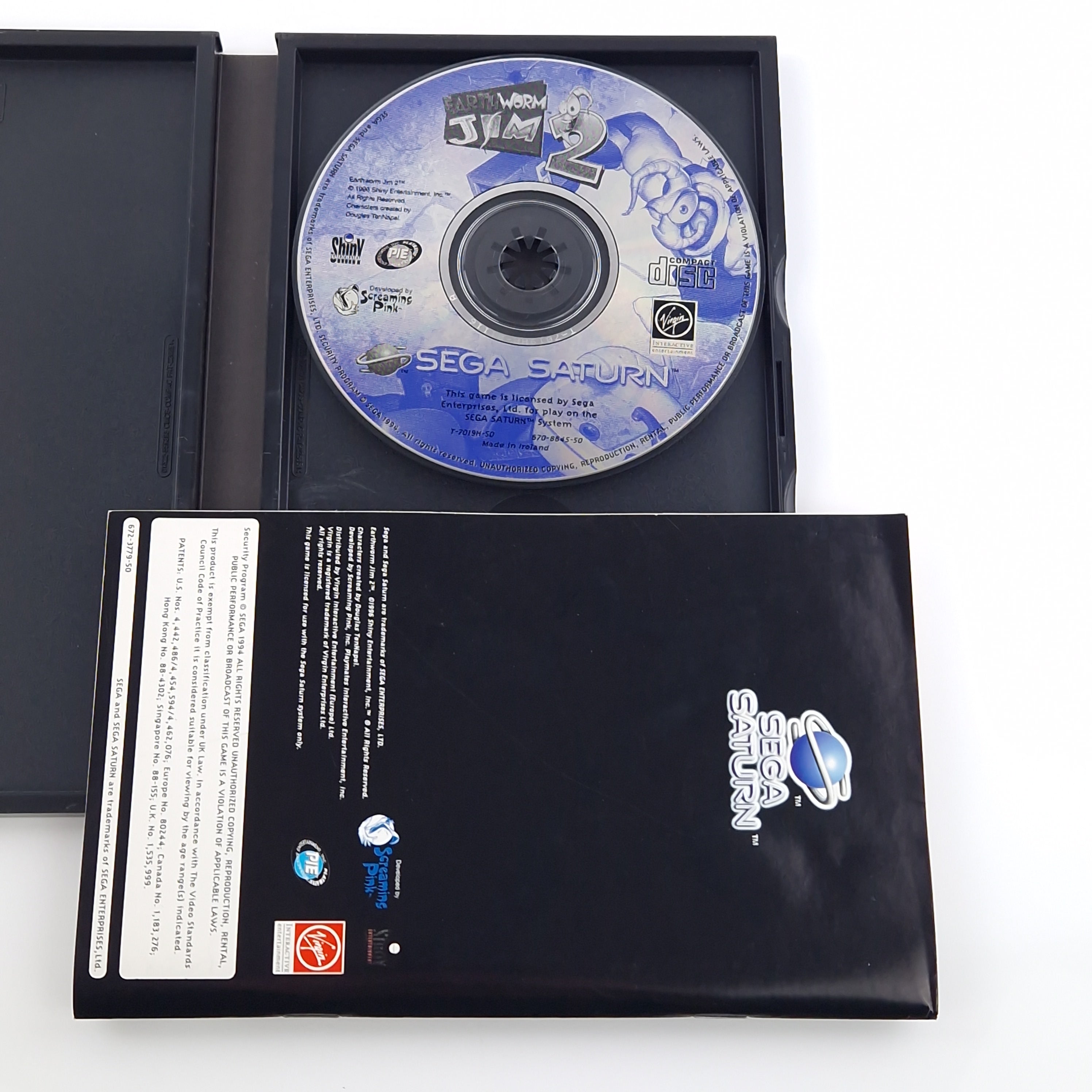 Sega Saturn Spiel – Earthworm Jim 2 OVP PAL Anleitung