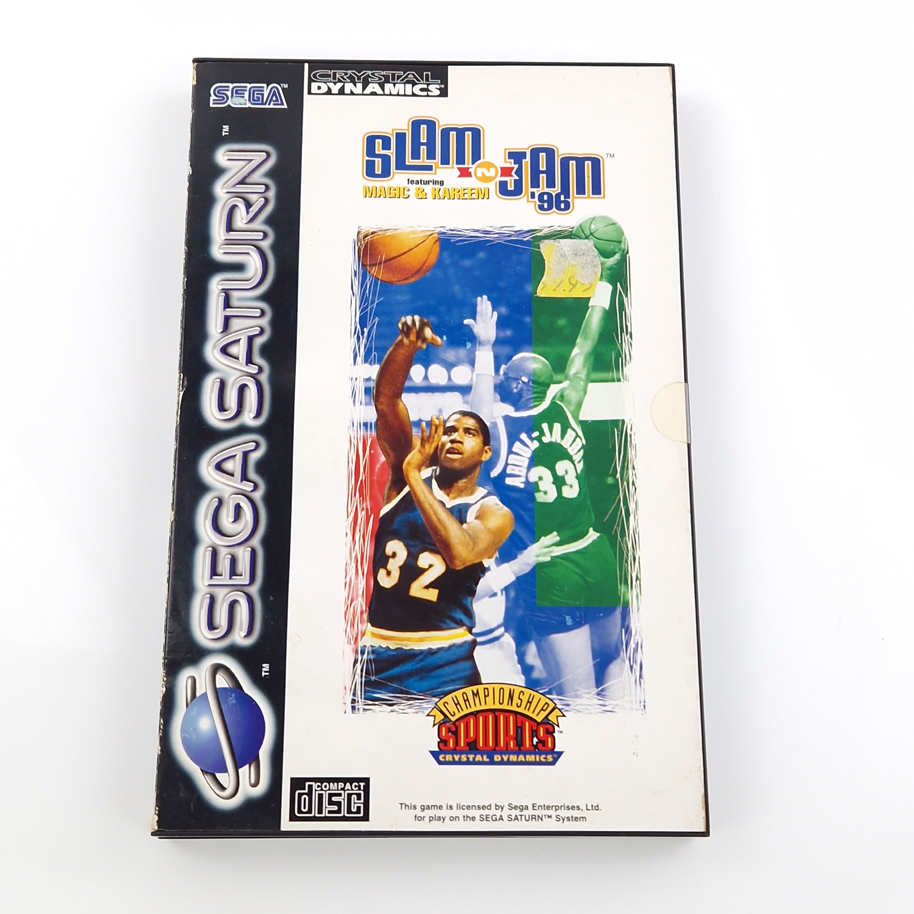 Sega Saturn Spiel – Slam N Jam 96 Basketball Game PAL OVP