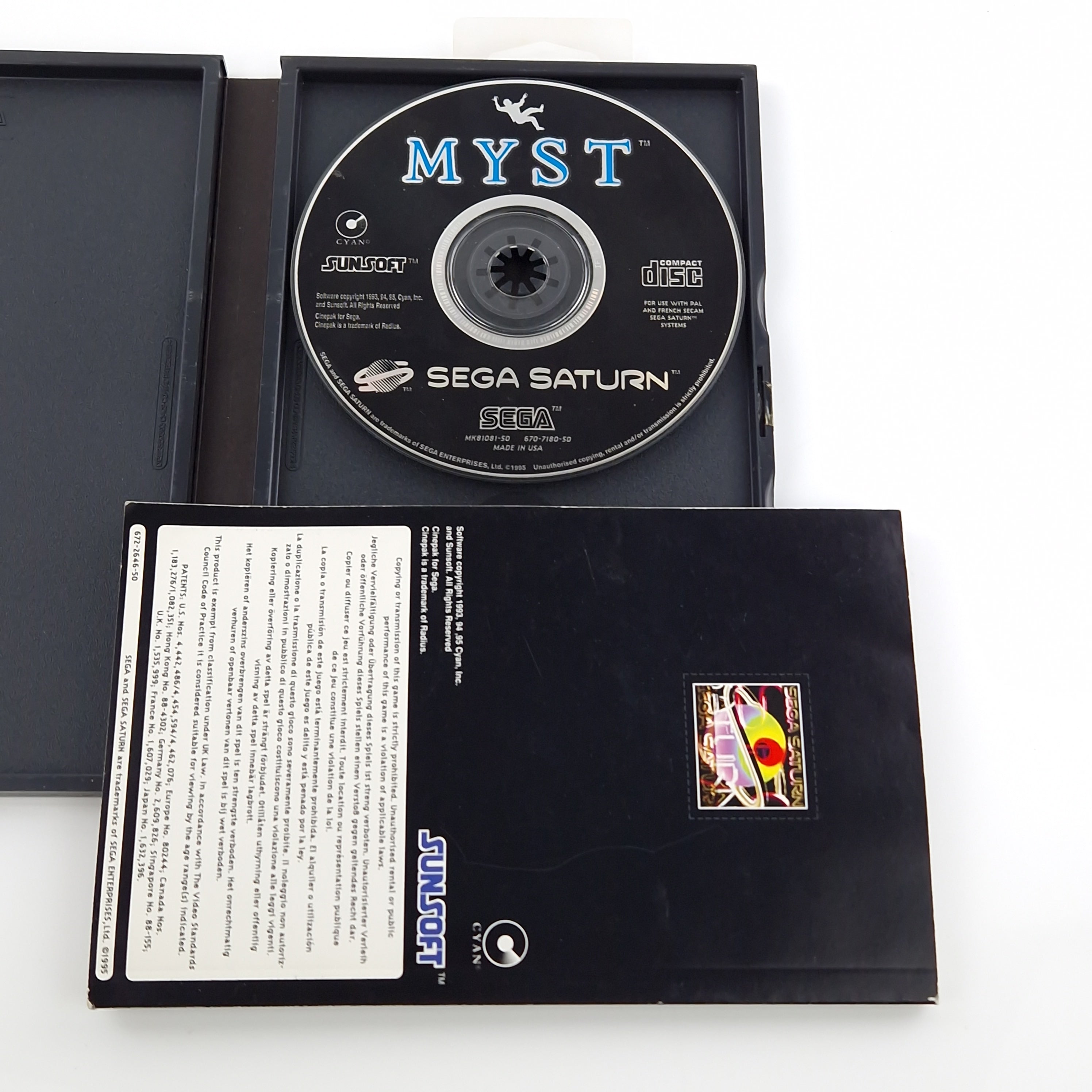 Sega Saturn Spiel – Myst OVP PAL Sunsoft