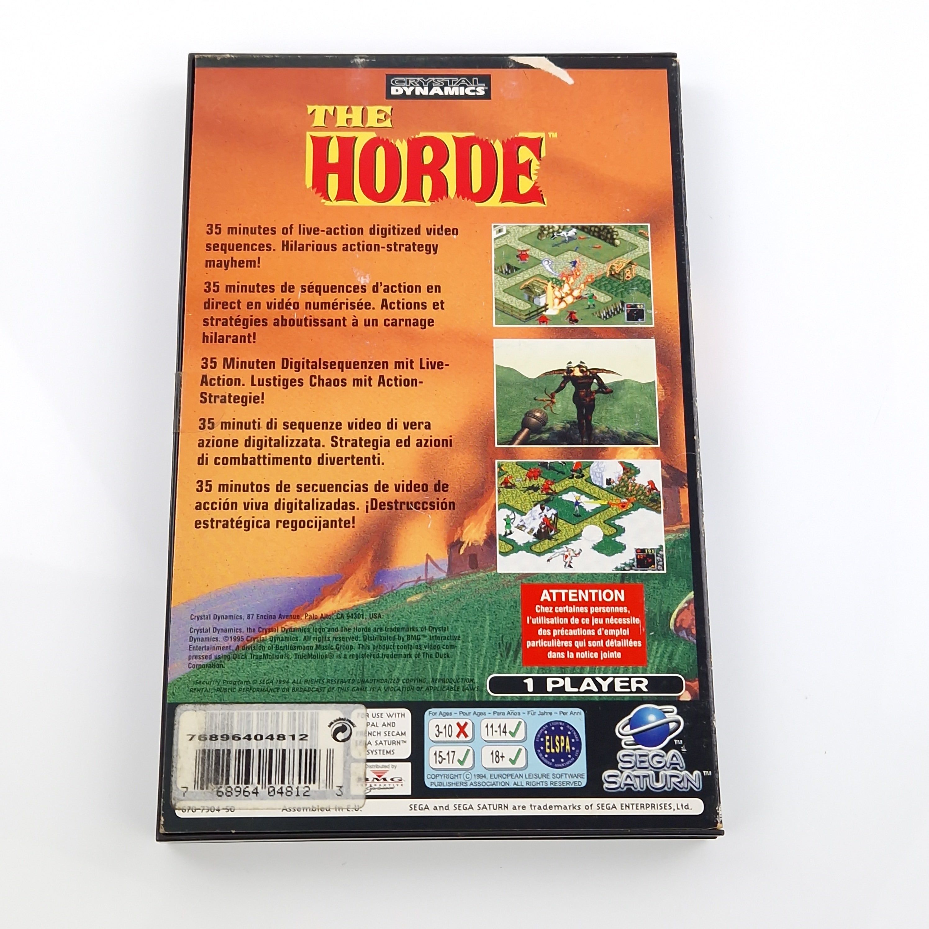 Sega Saturn Spiel – The Horde OVP PAL