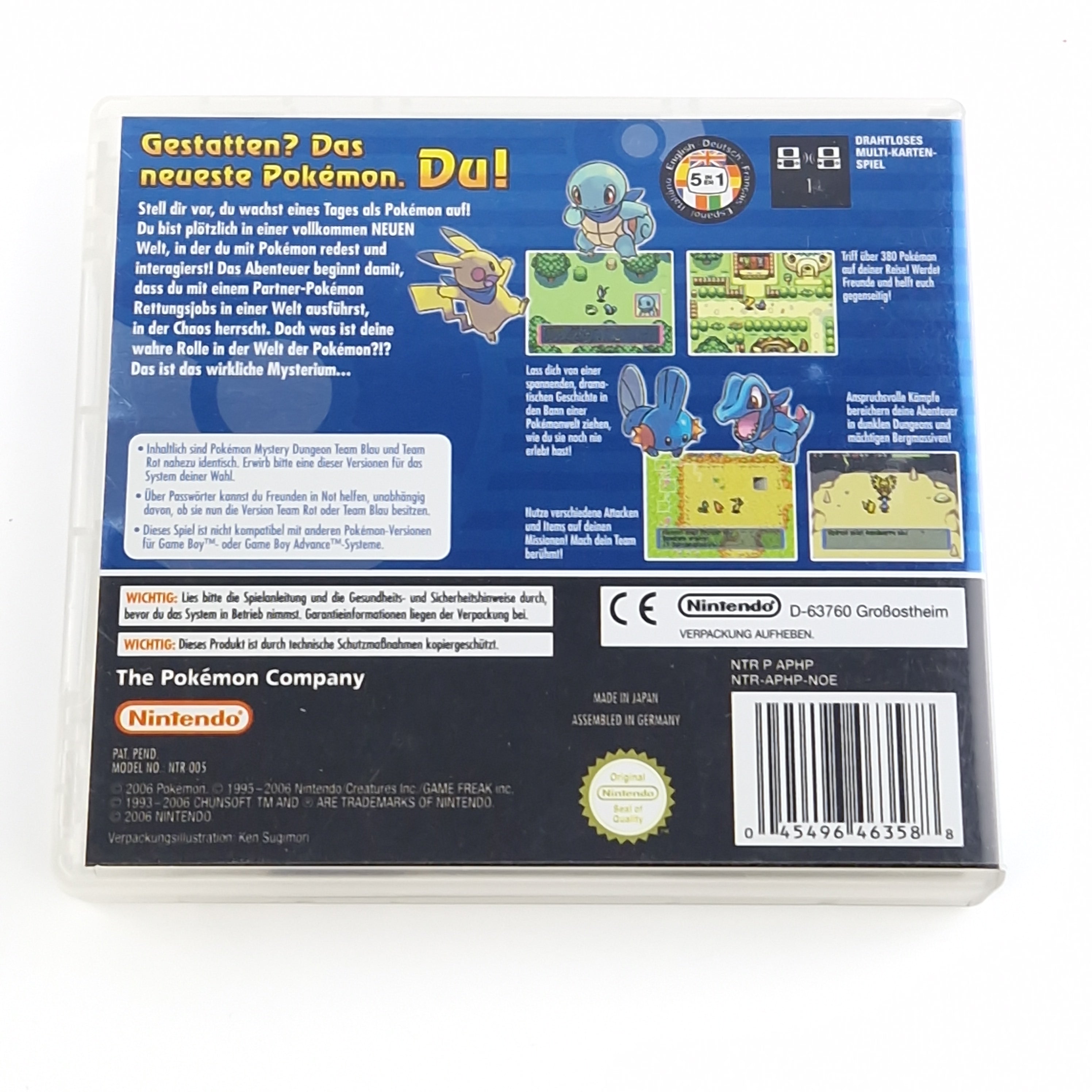Nintendo DS Spiel – Pokemon Mystery Dungeon Team Blau OVP