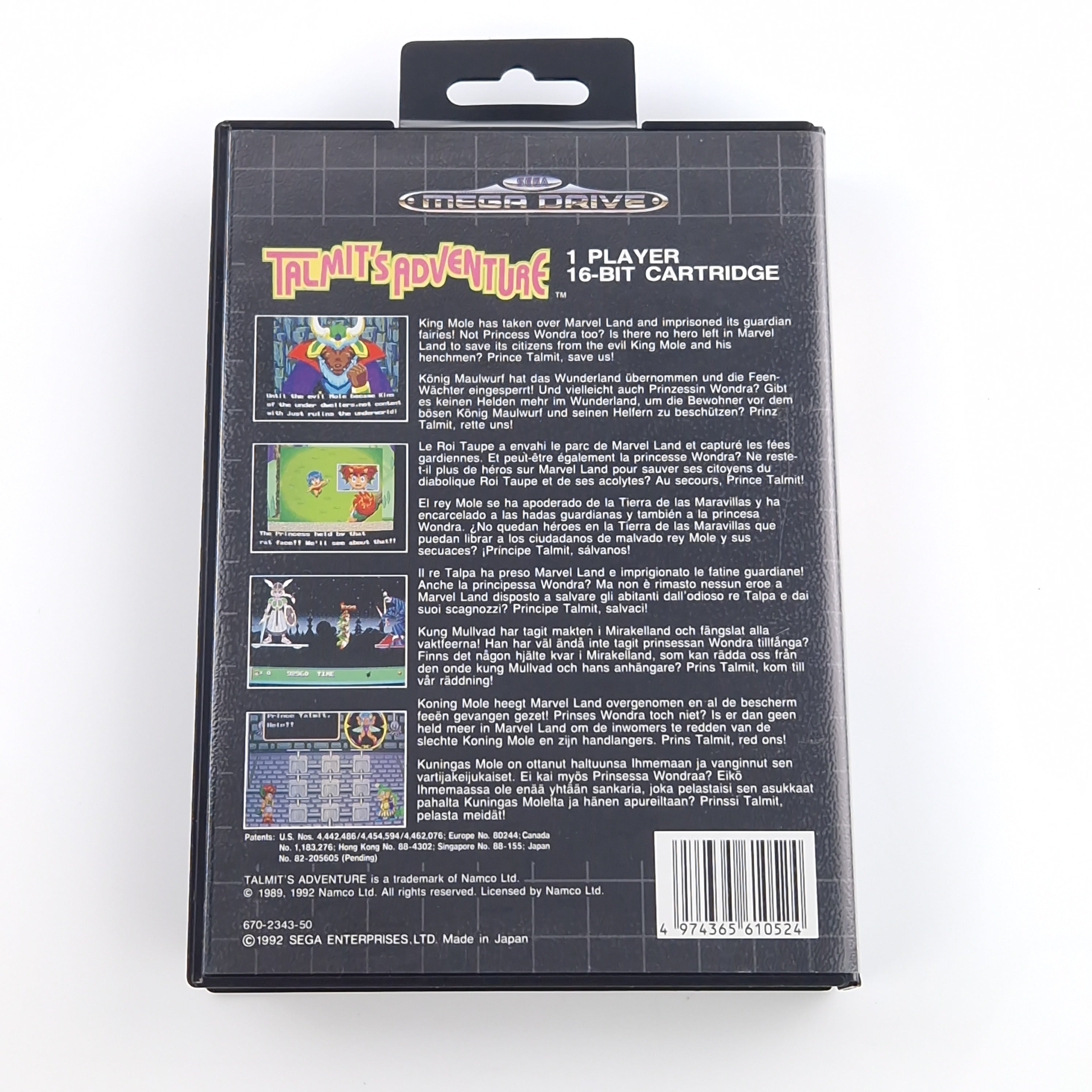 Sega Mega Drive Spiel – Talmits Adventure (OVP PAL)
