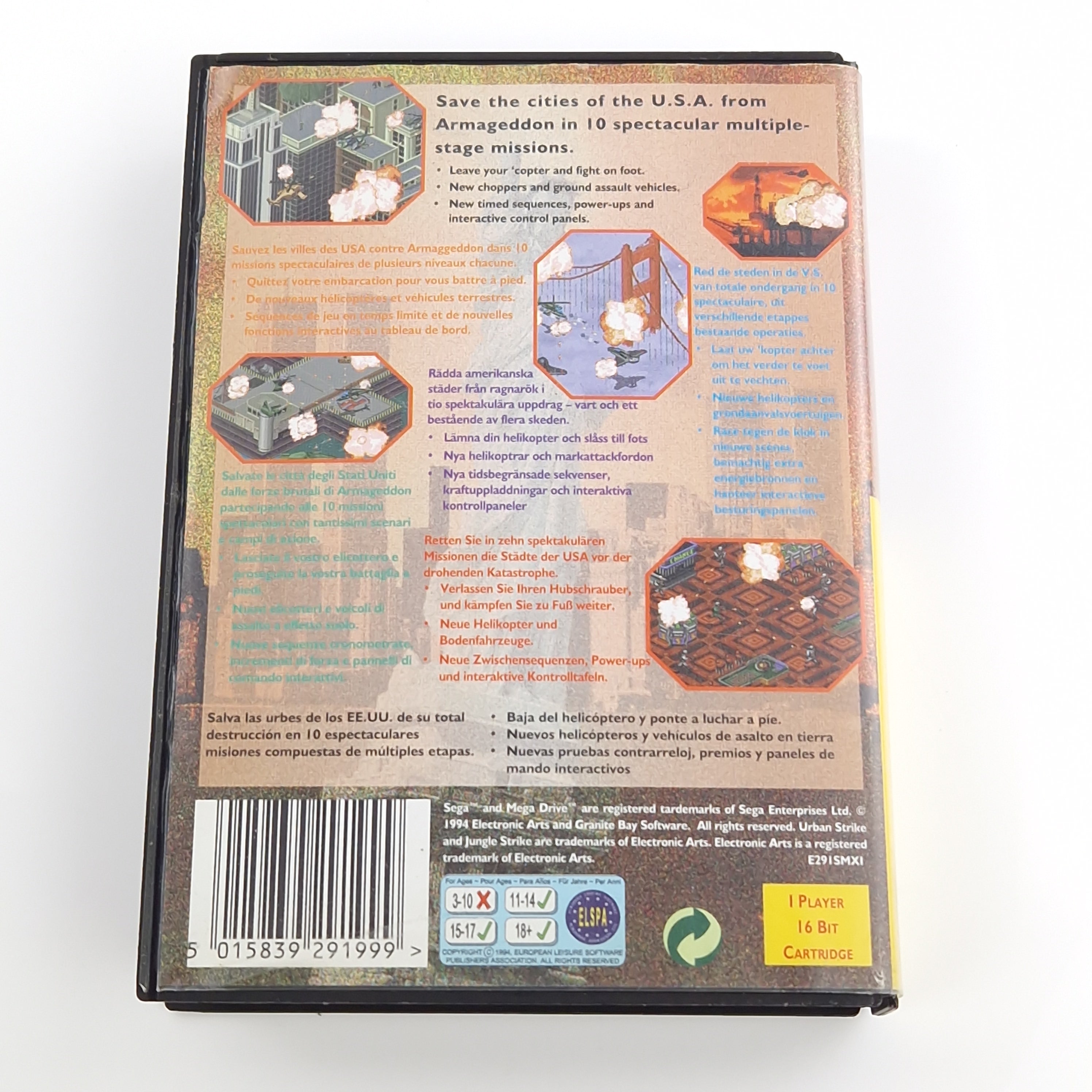 Sega Mega Drive Spiel – Urban Strike the Sequel (PAL OVP)