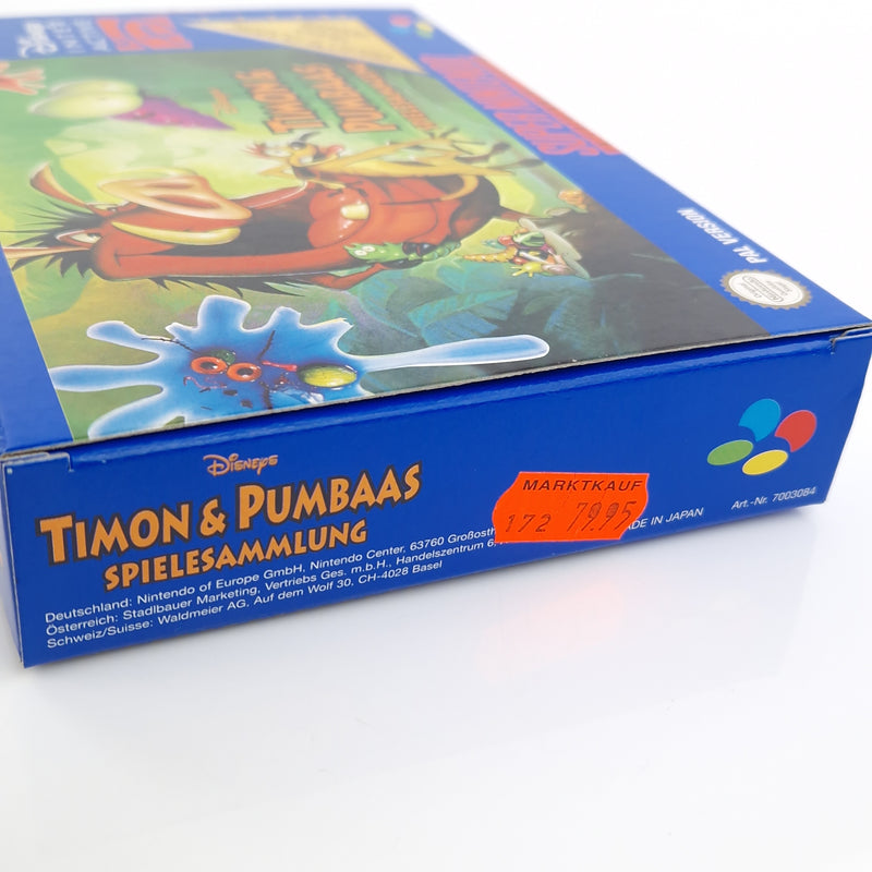 Super Nintendo Spiel : Disneys Timon & Pumbaas Spielesammlung - SNES OVP PAL