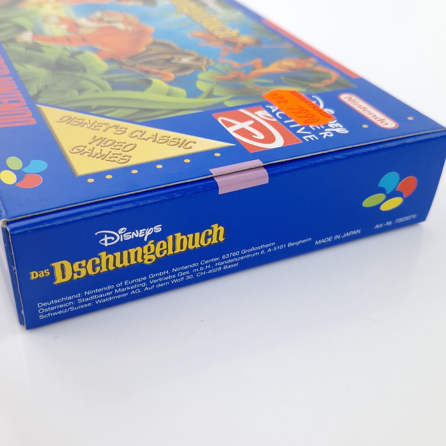 Super Nintendo Spiel : Disneys das Dschungelbuch - SNES Modul OVP Anleitung PAL